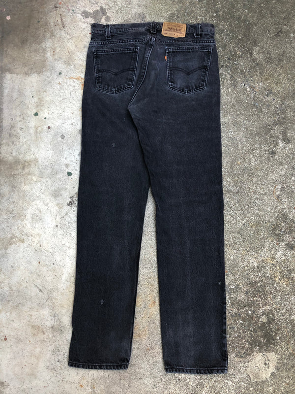 1990s Orange Tab Levis Faded Black 505 (33X33)