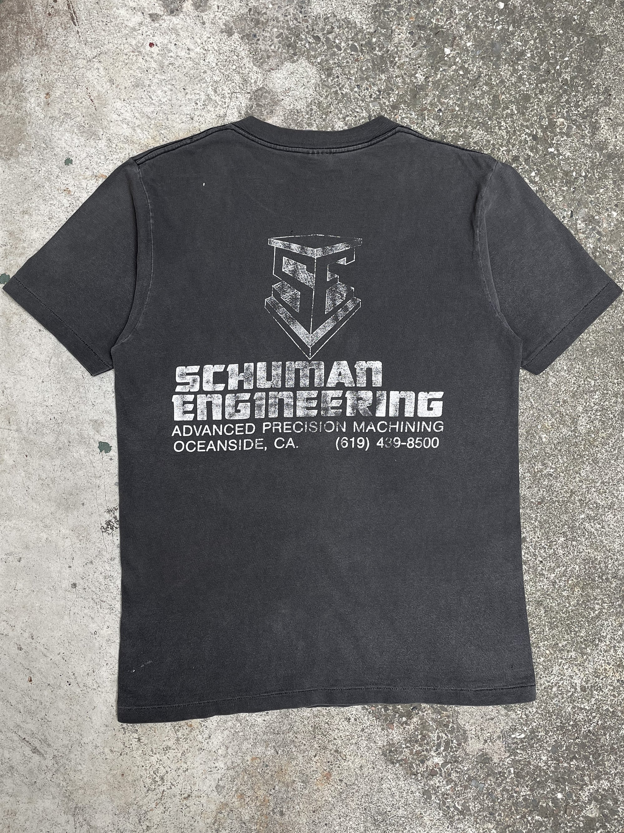 1990s “Schuman Engineering” Faded Single Stitched Tee