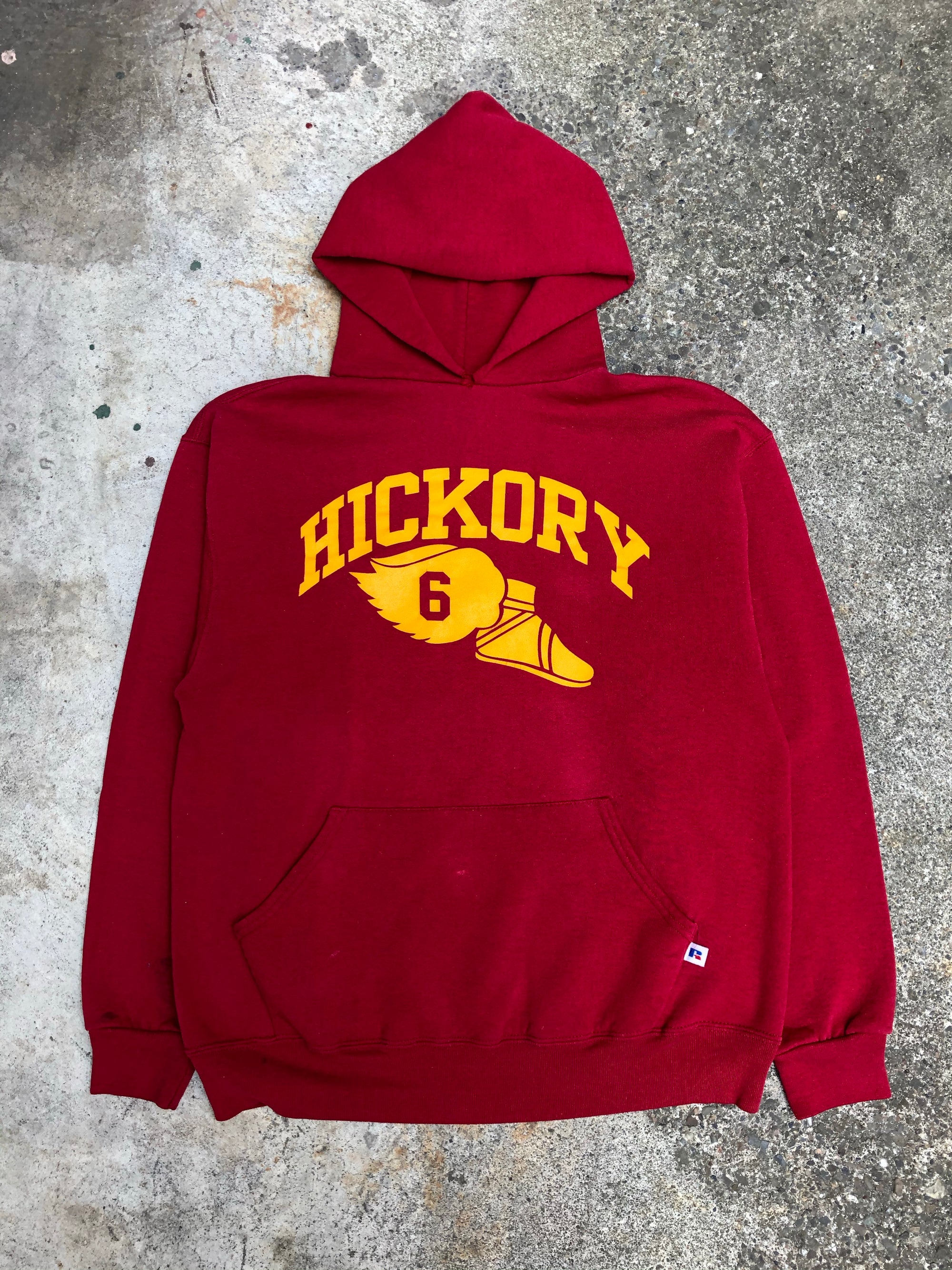 1990s Russell Red “Hickory” Hoodie