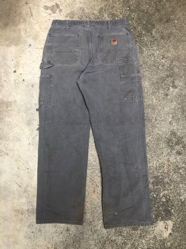 Carhartt B136 Gravel Grey Double Front Knee Work Pants (32X30)