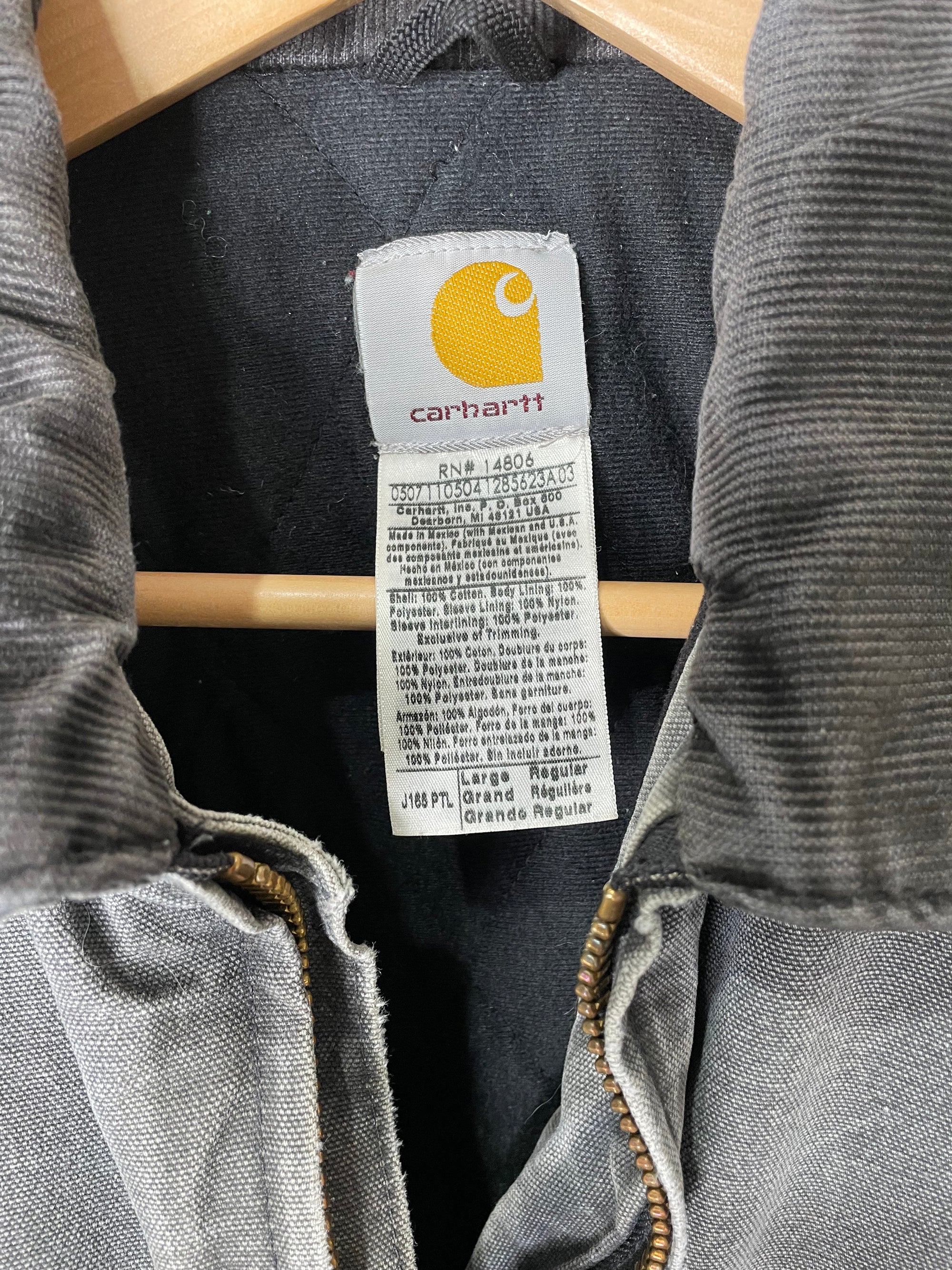 Carhartt Faded Petrol Blue Cargo Lined Work Jacket (M/L)