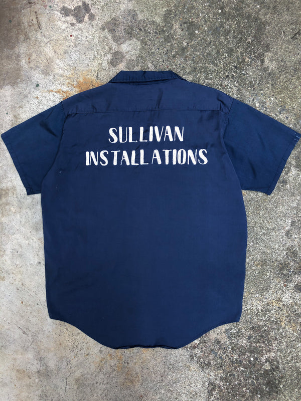 1970s Navy Chain Stitch “Sullivan Installations” Work Shirt