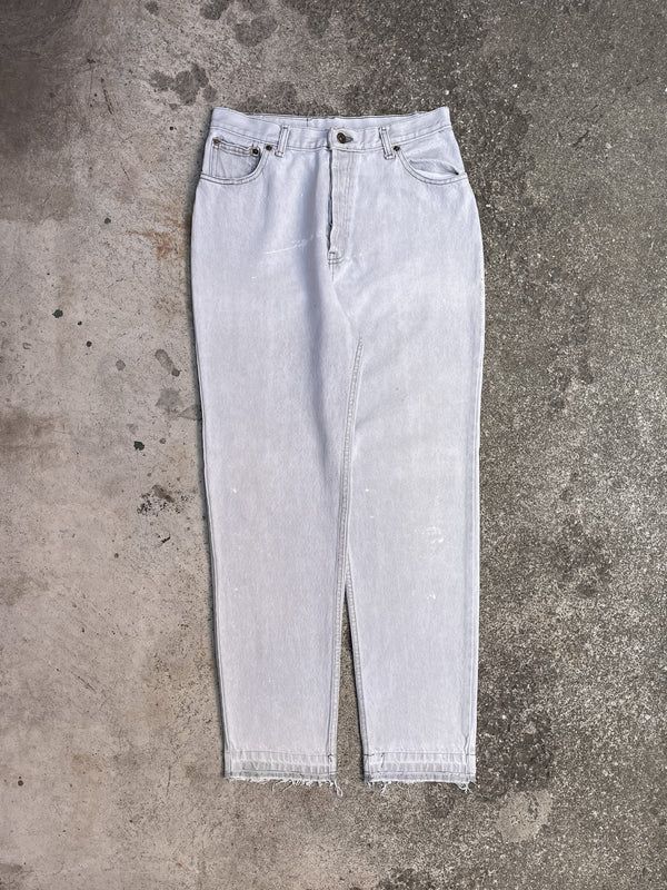 1980s Levi’s Faded Light Grey 501 Released Hem (28X29)