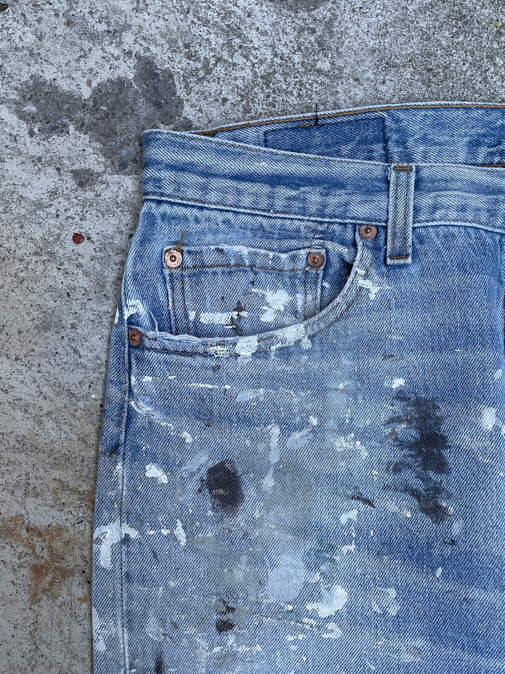 1990s Levi’s Painted Faded Blue 501XX (32X29)