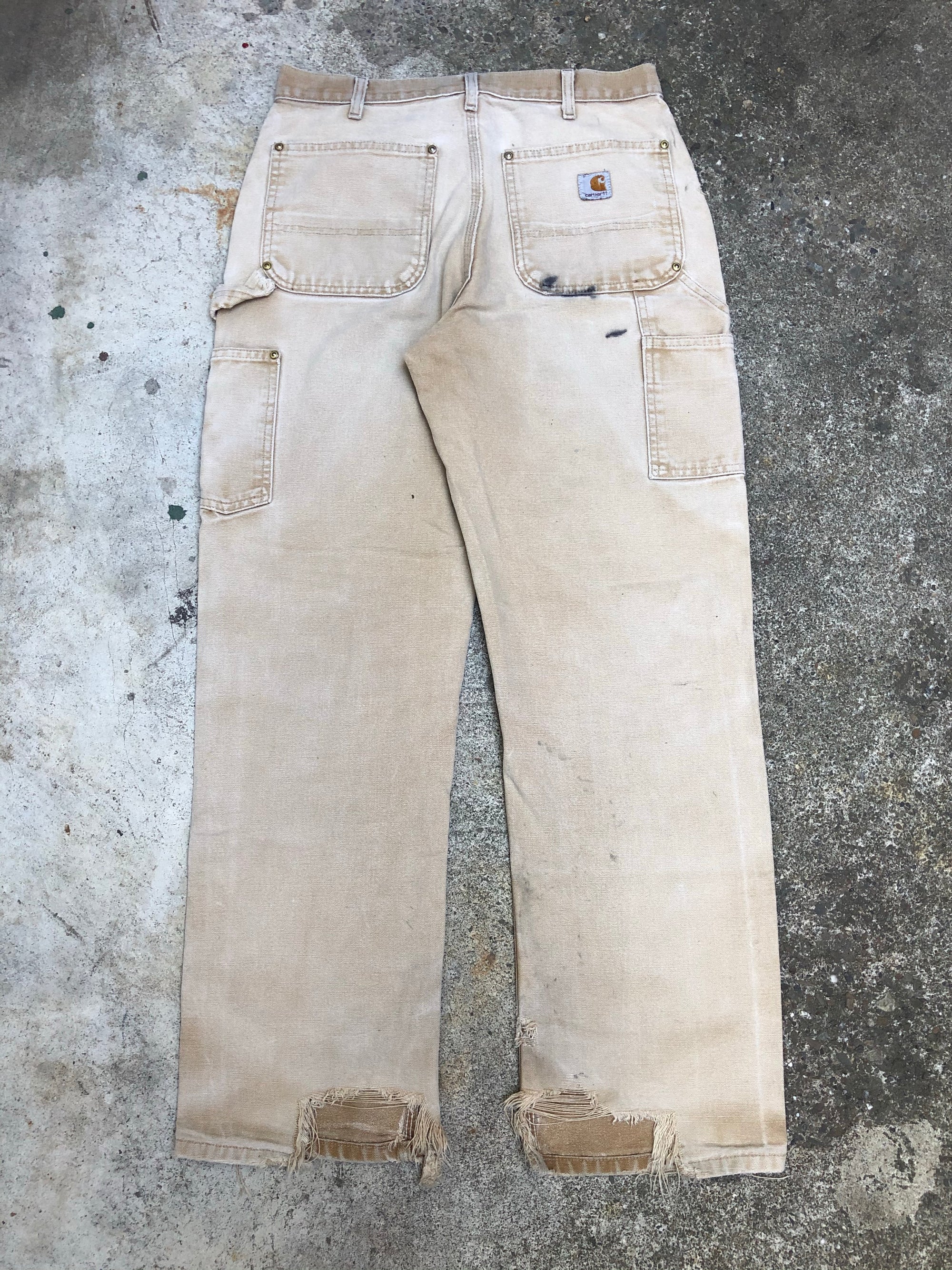 Carhartt B01 Tan Double Front Knee Work Pants (30X29)