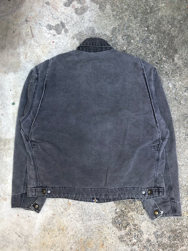 1990s Carhartt Faded Petrol Blue Lined Work Jacket (XL)