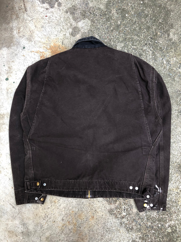 Vintage Carhartt Painted Dark Brown Lined Work Jacket (M/L)