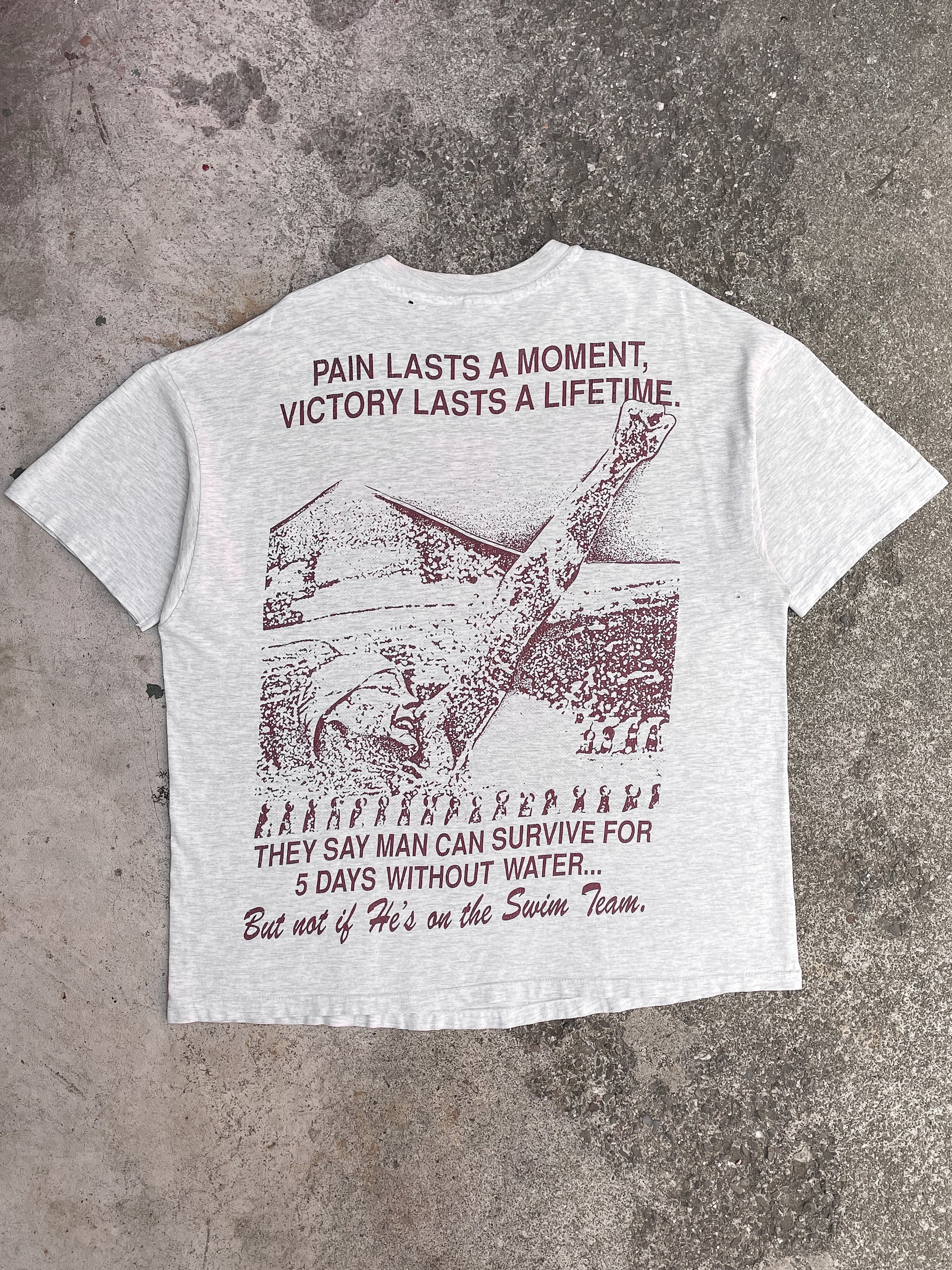 1990s “Pain Lasts A Moment…” Single Stitched Hanes Beefy Tee