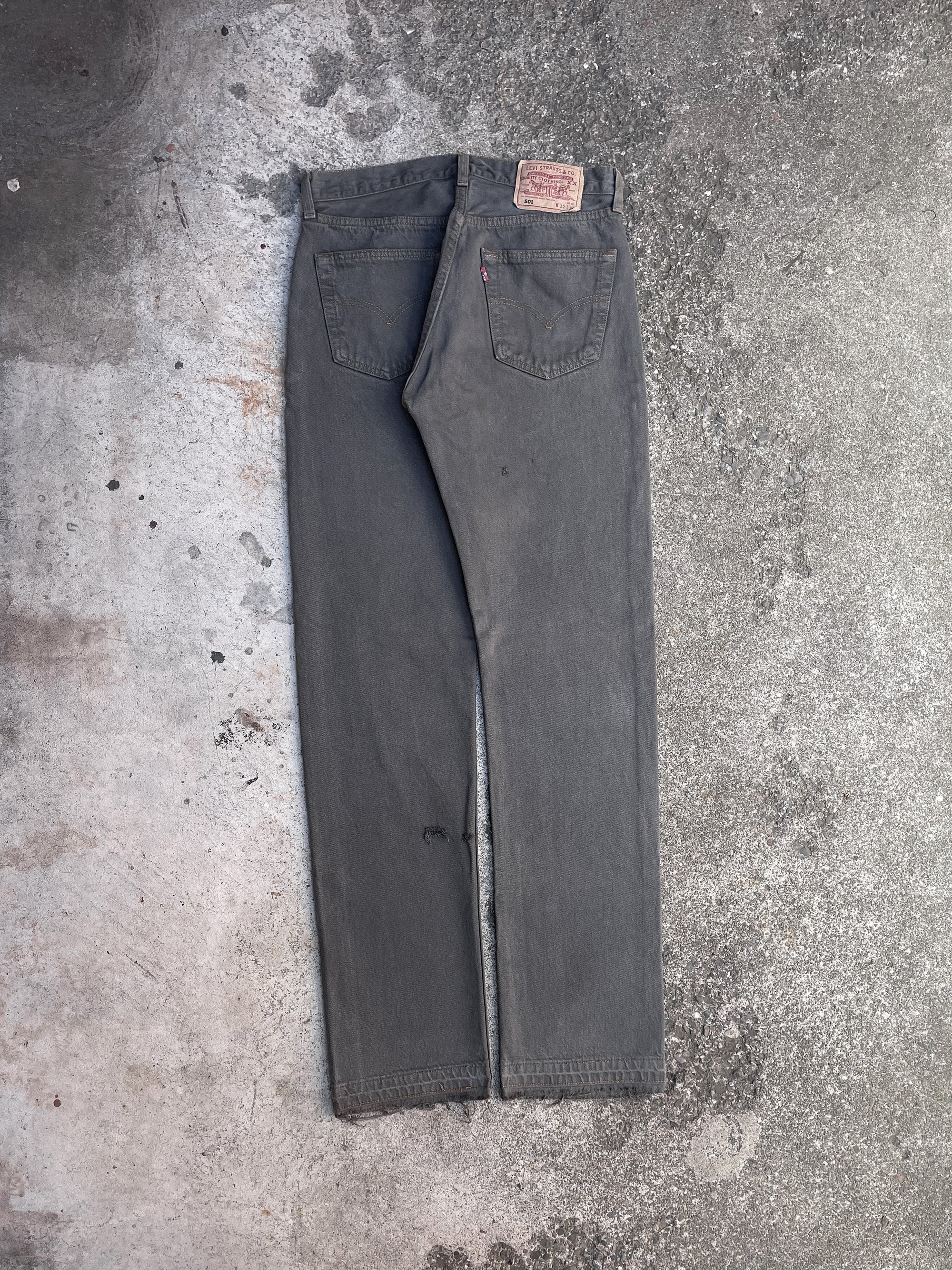 1990s Levi’s Grey 501 Released Hem (30X34)