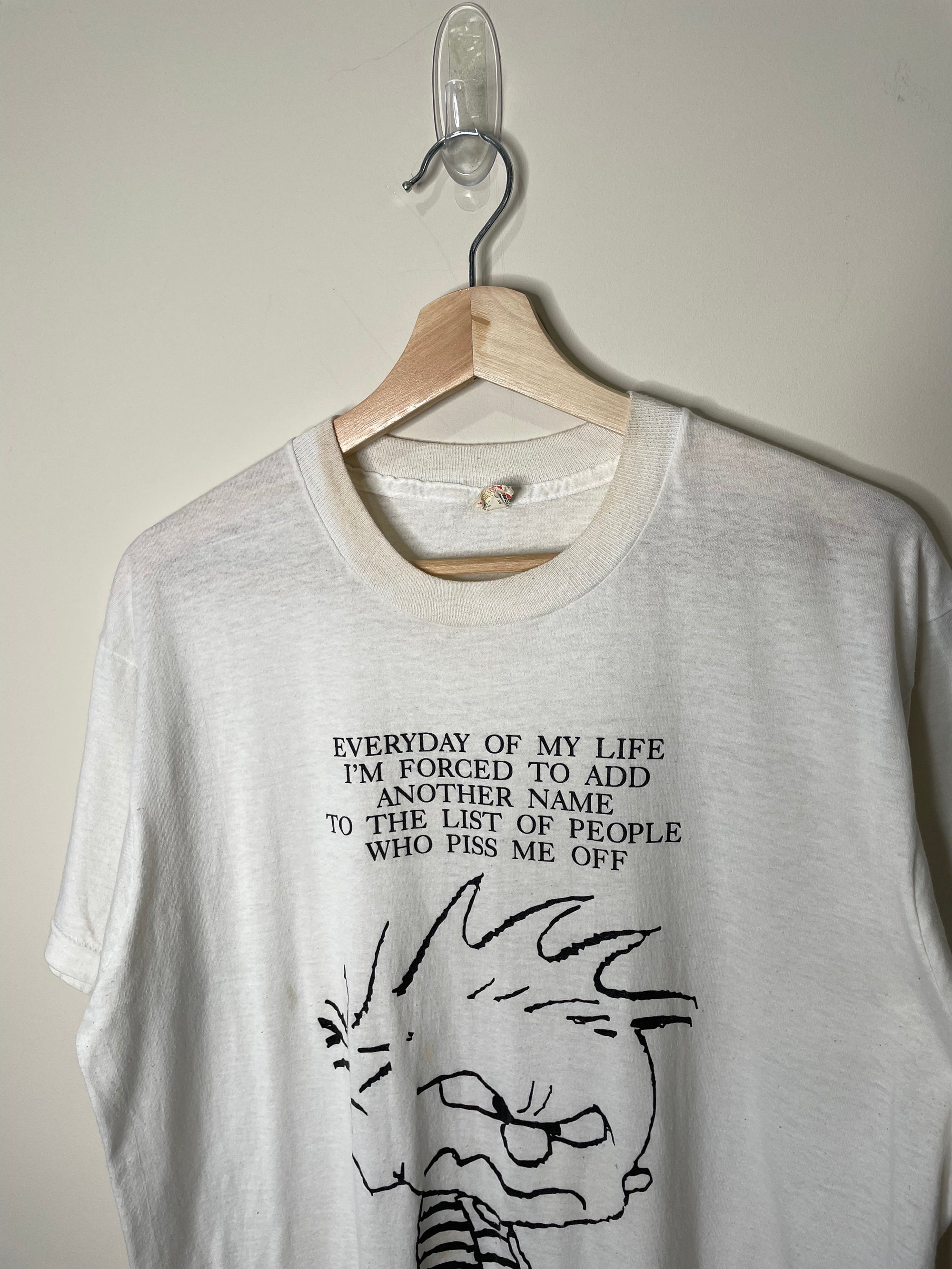 1980s “Everyday Of My Life…” Single Stitched Screen Stars Tee (L)