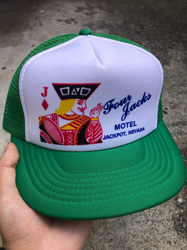 1990s Green “Four Jacks” Trucker Hat