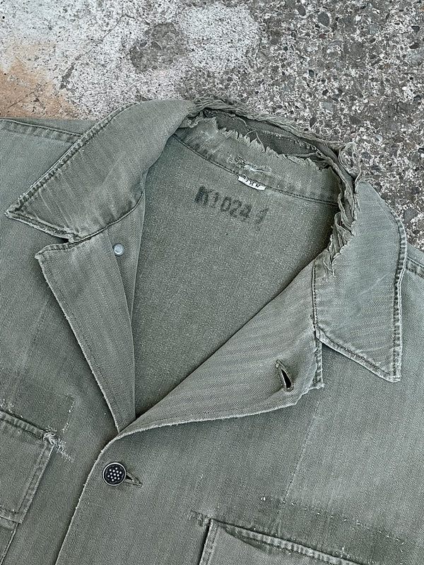 1940s/50s US Army 13 Star Faded HBT Shirt