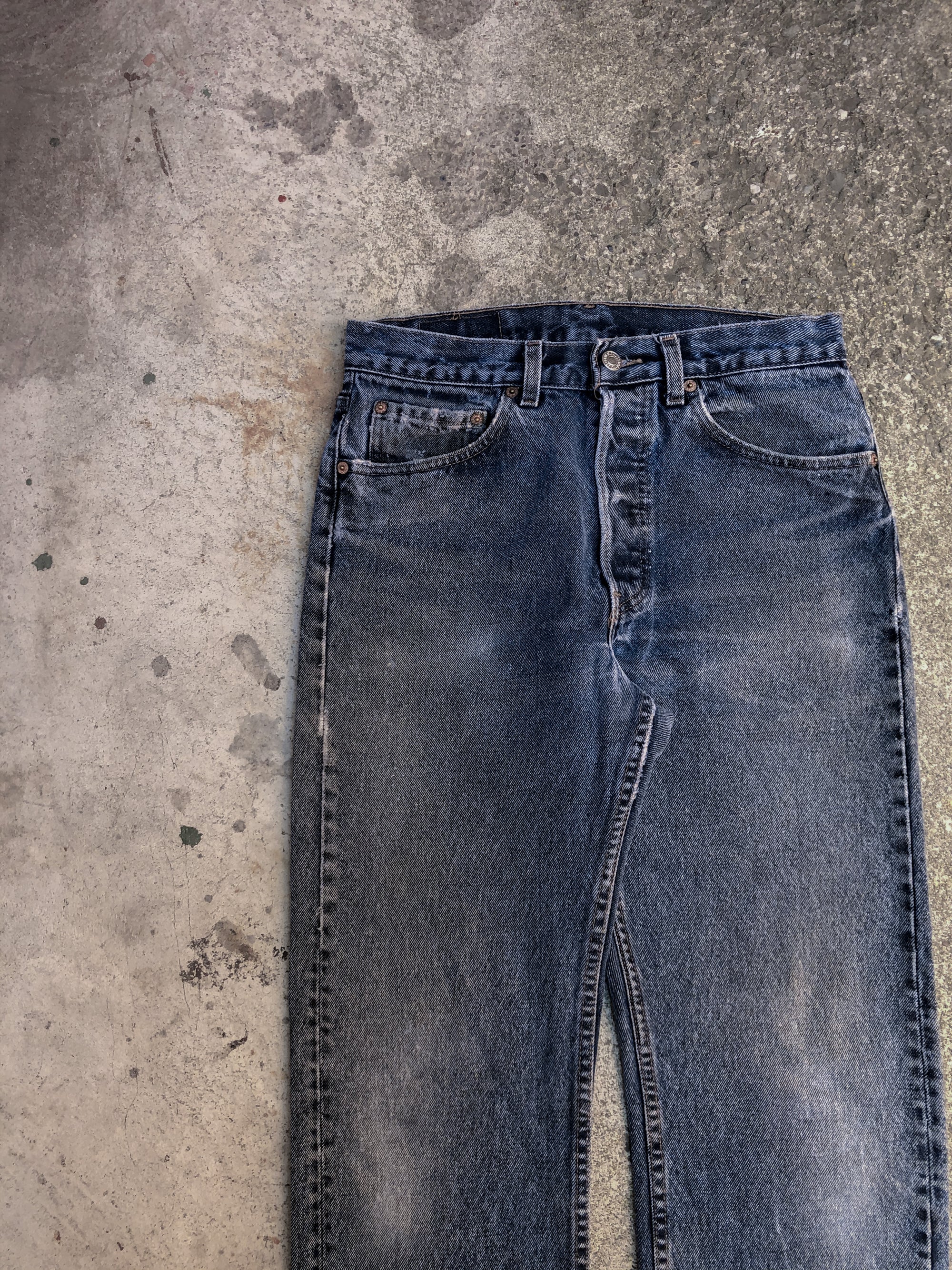 1980s Levis Washed Blue Grey 501 (29X28)