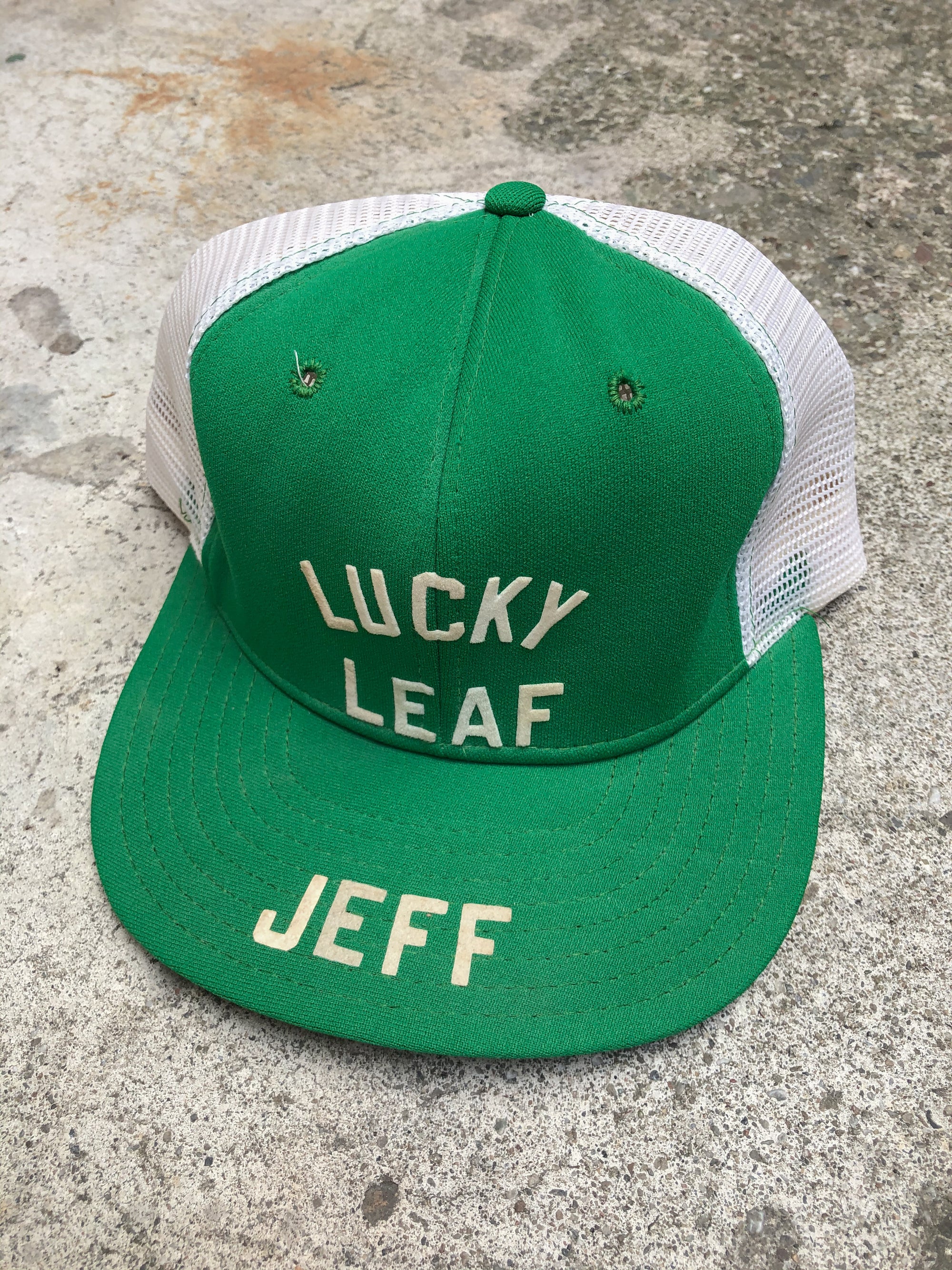 1980s “Lucky Leaf” Trucker Hat