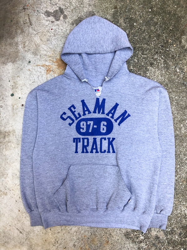 1990s Russell Heather Grey “Seaman Track” Hoodie