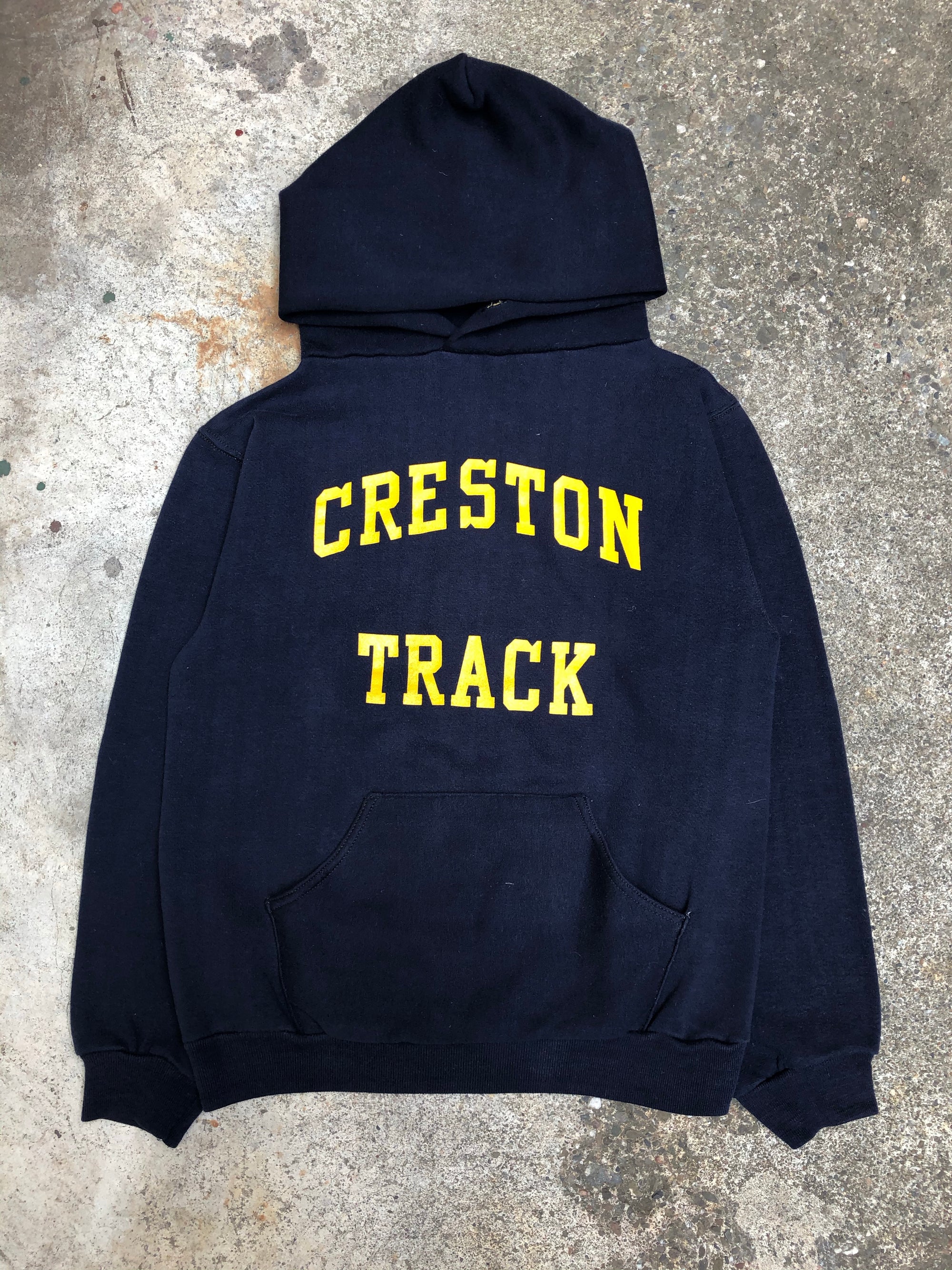 1970s Russell Navy “Creston Track” Hoodie