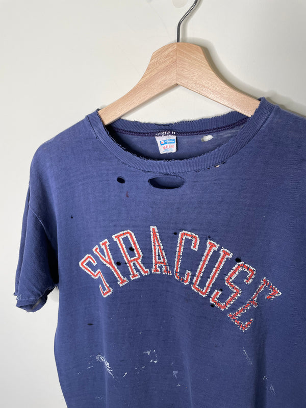 1970s Champion “Syracuse” Thrashed Single Stitched Tee (S)