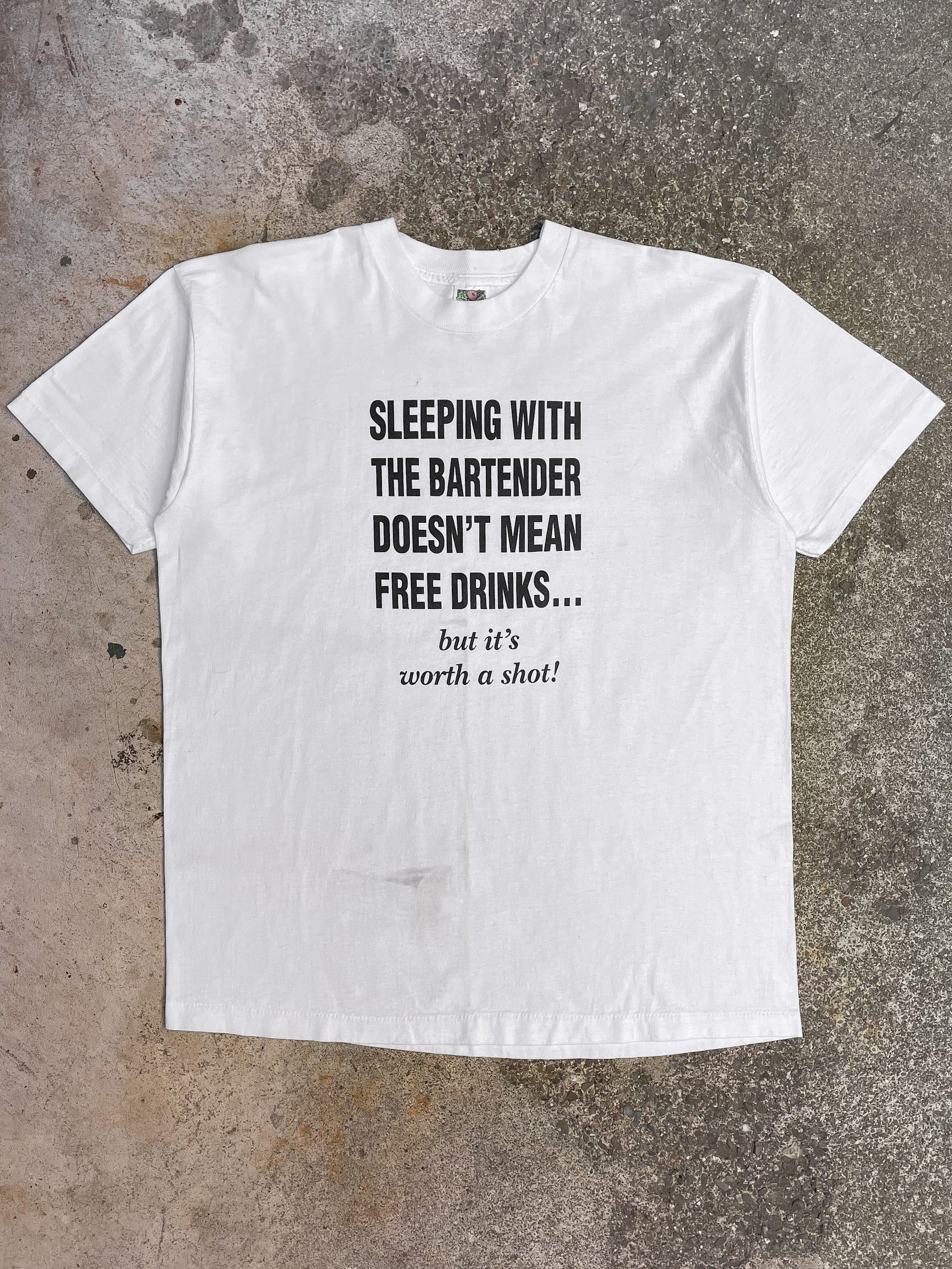 1990s “Sleeping With The Bartender…” Tee (XL)