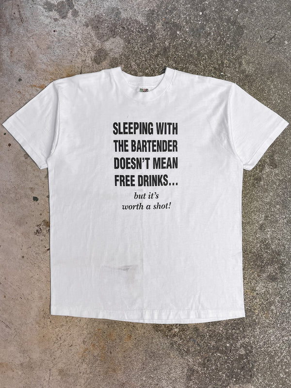 1990s “Sleeping With The Bartender…” Tee (XL)