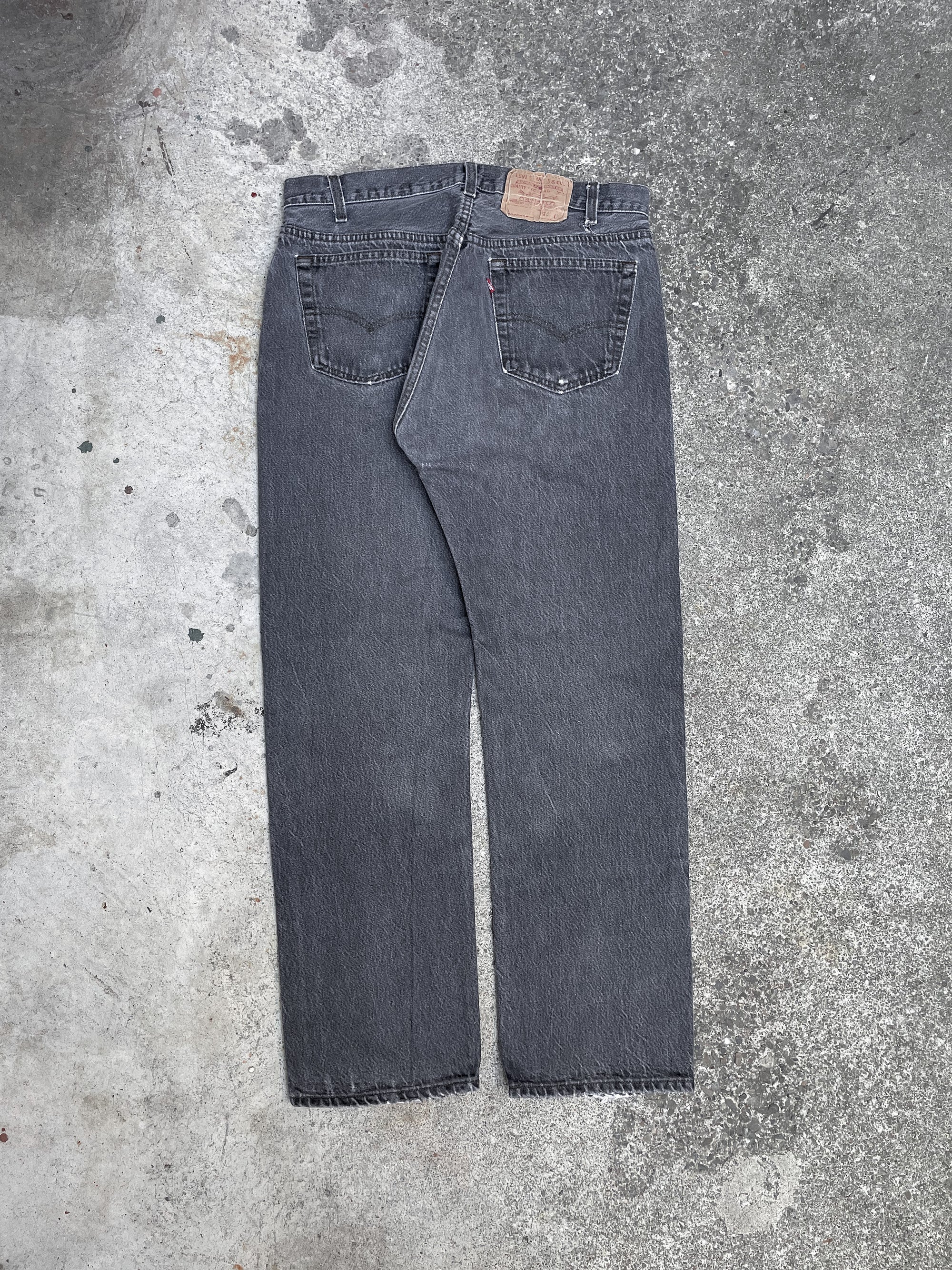 1980s/90s Levi’s Repaired Faded Grey 501 (32X28)