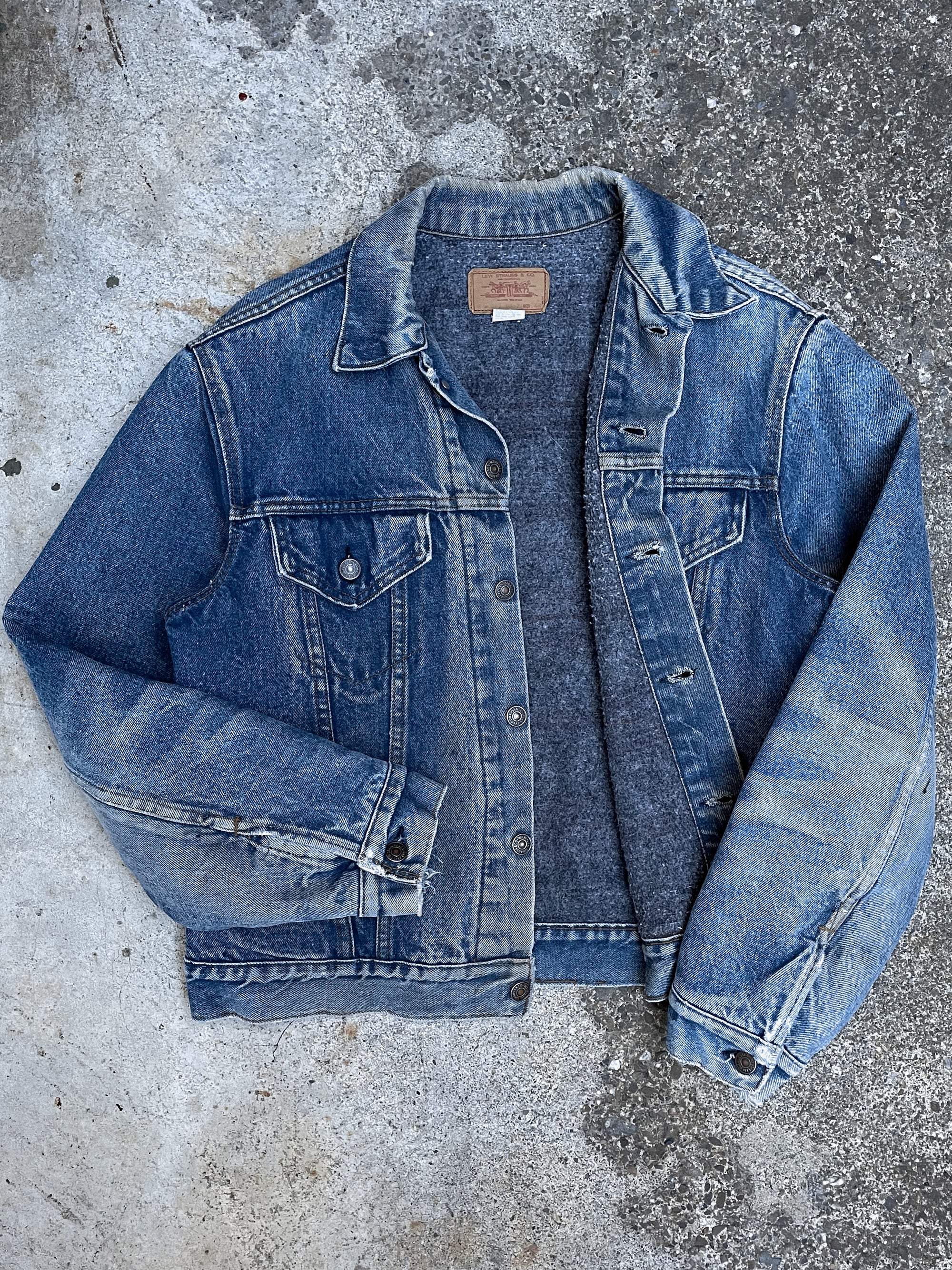 1970s Levi’s Faded Blue Blanket Lined Denim Jacket