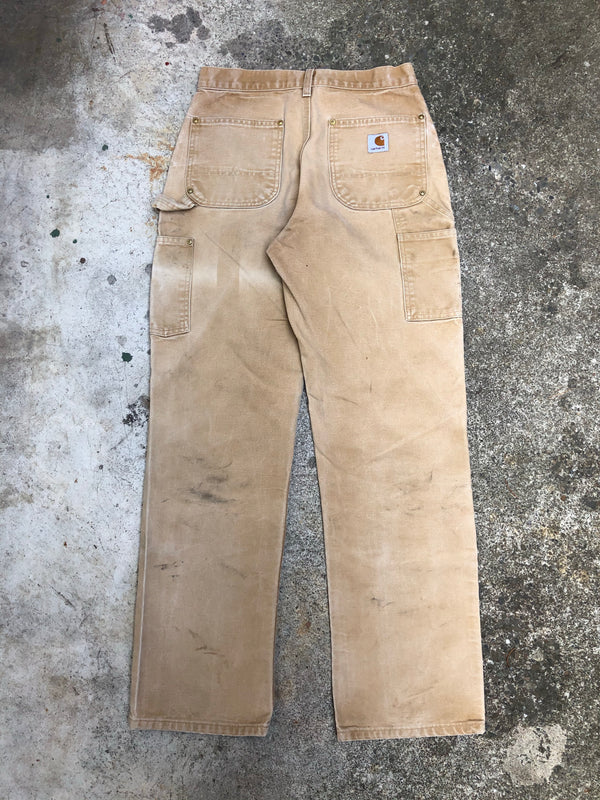 Carhartt B01 Tan Double Front Knee Work Pants (28X30)