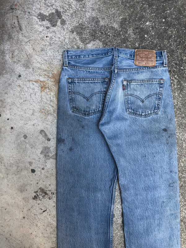 1990s Levis Distressed Blue 501XX (29X29)