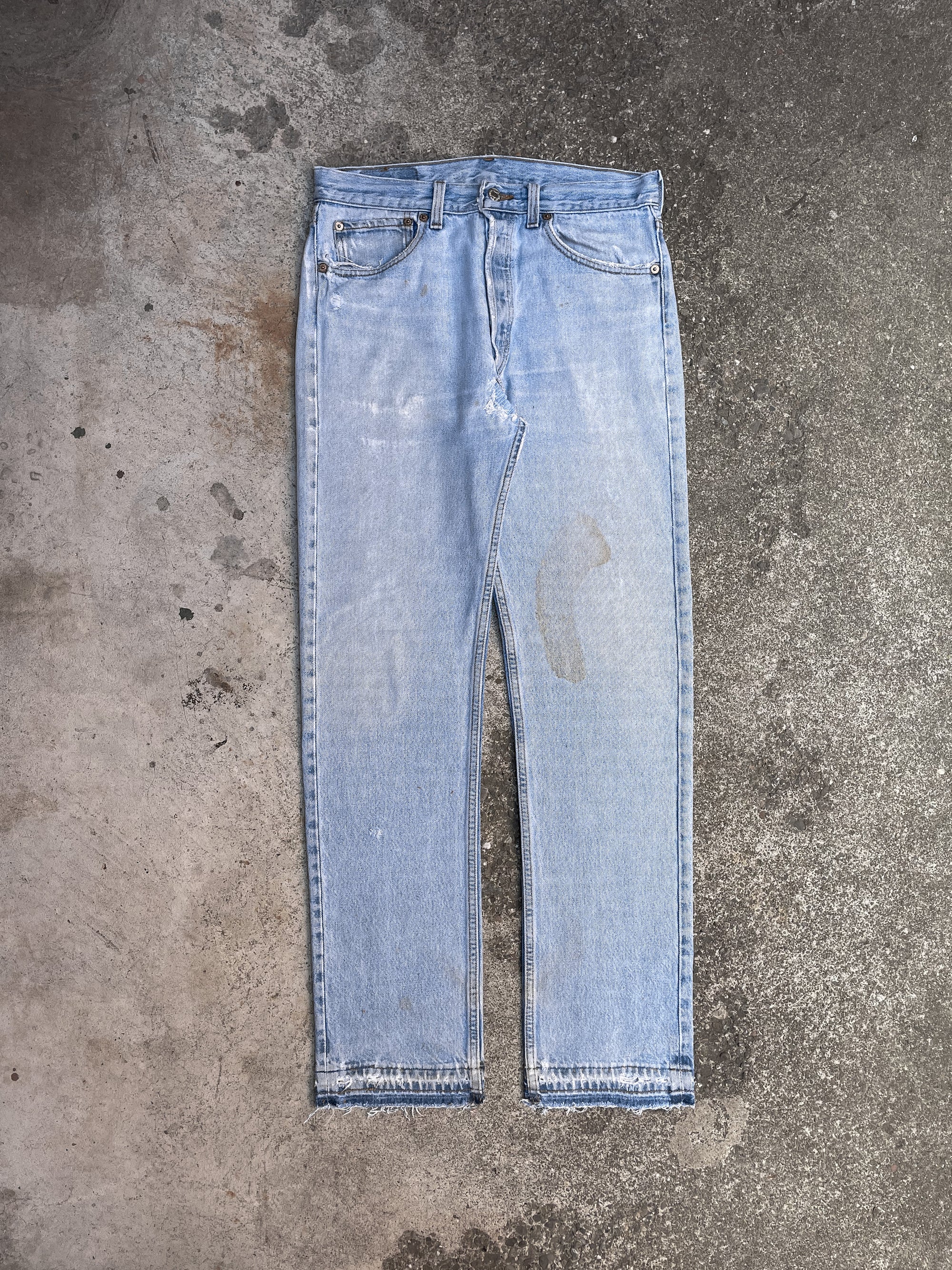 1990s Levi’s Faded Blue 501 Released Hem (29X31)