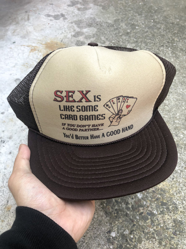 1980s “Card Games” Trucker Hat