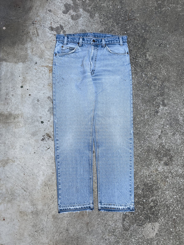 1980s Orange Tab Levi’s Faded Blue 505 Released Hem (33X29)