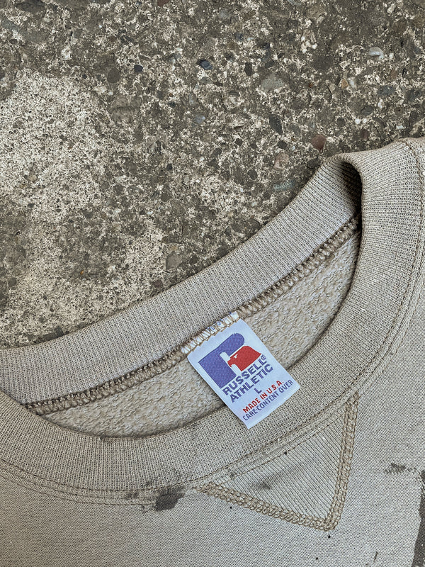 1990s Russell Painted Sand Blank Sweatshirt