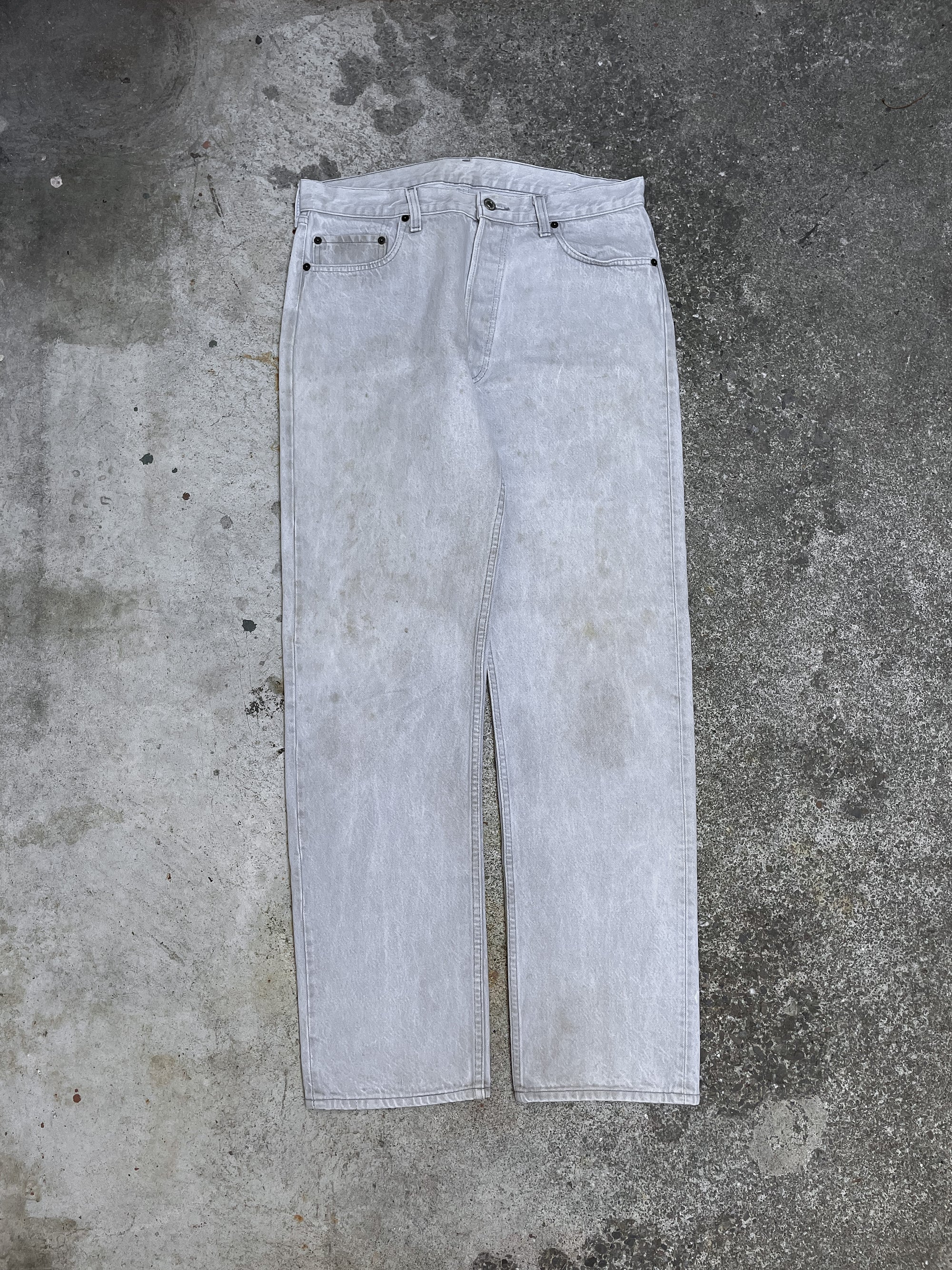 1970s/80s Levi’s Dirty Faded Grey 501 (34X32)