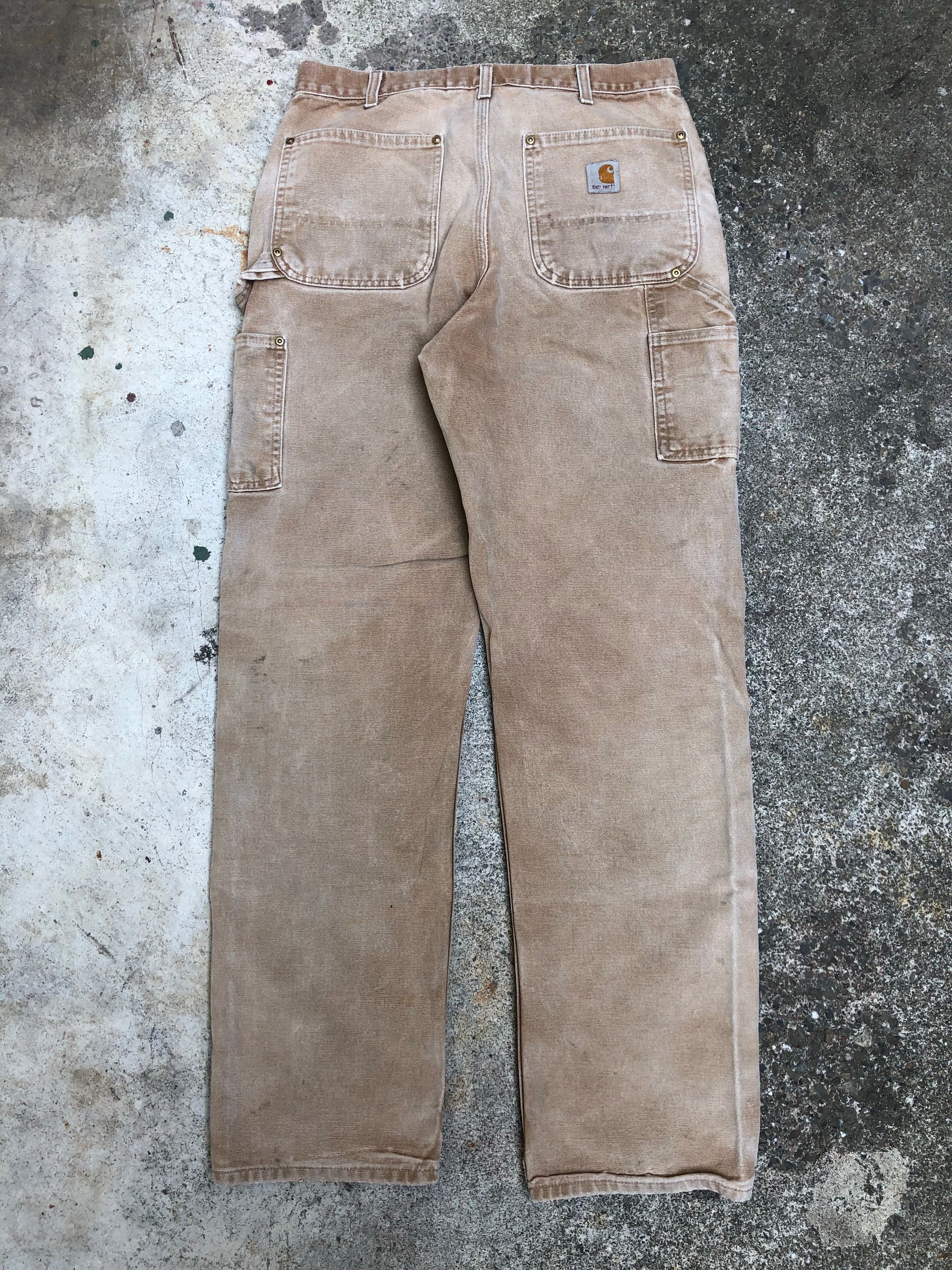 Carhartt B01 Tan Double Front Knee Work Pants (31X32)