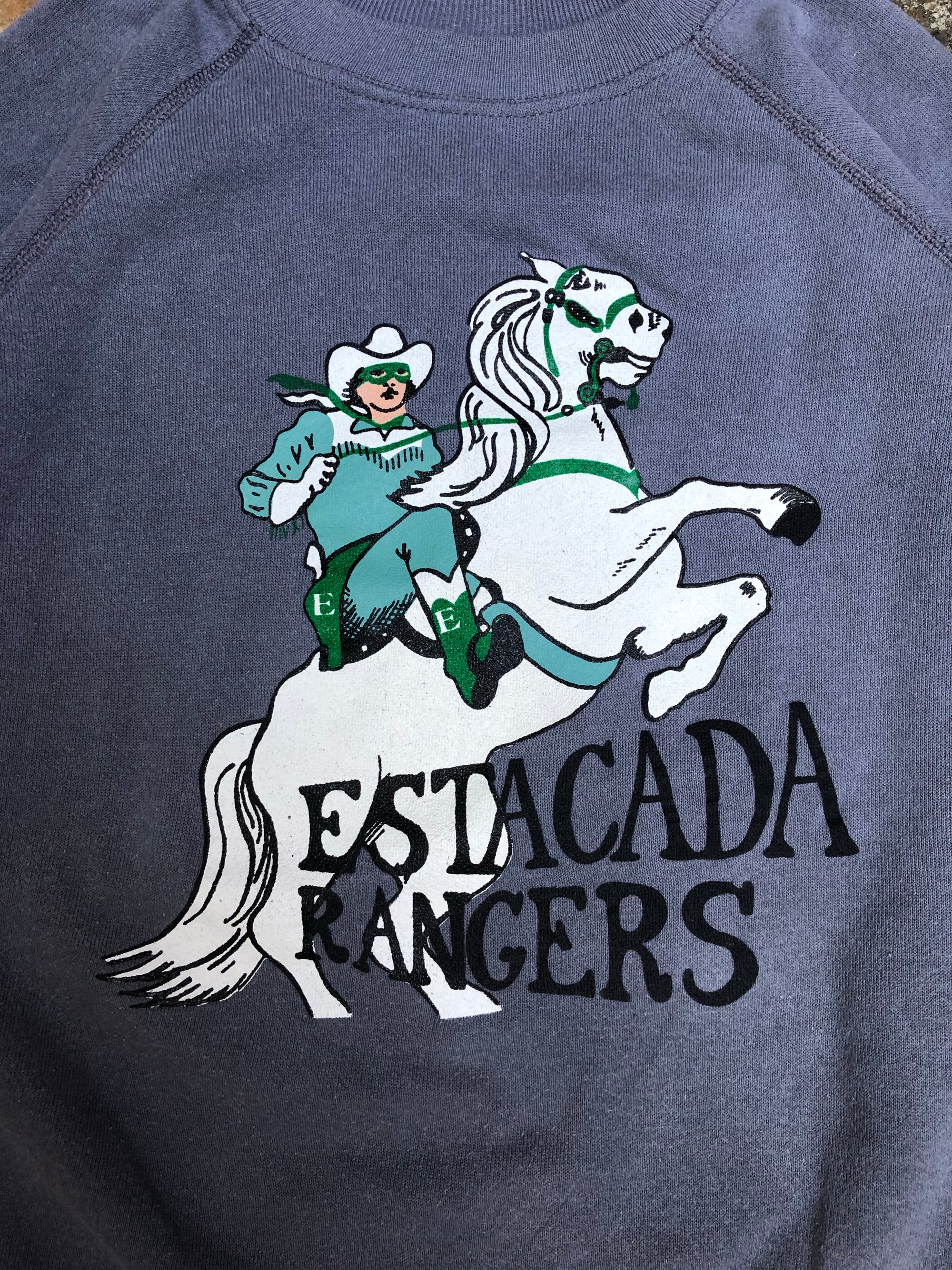 1980s Charcoal “Estacada Rangers” Raglan Sweatshirt