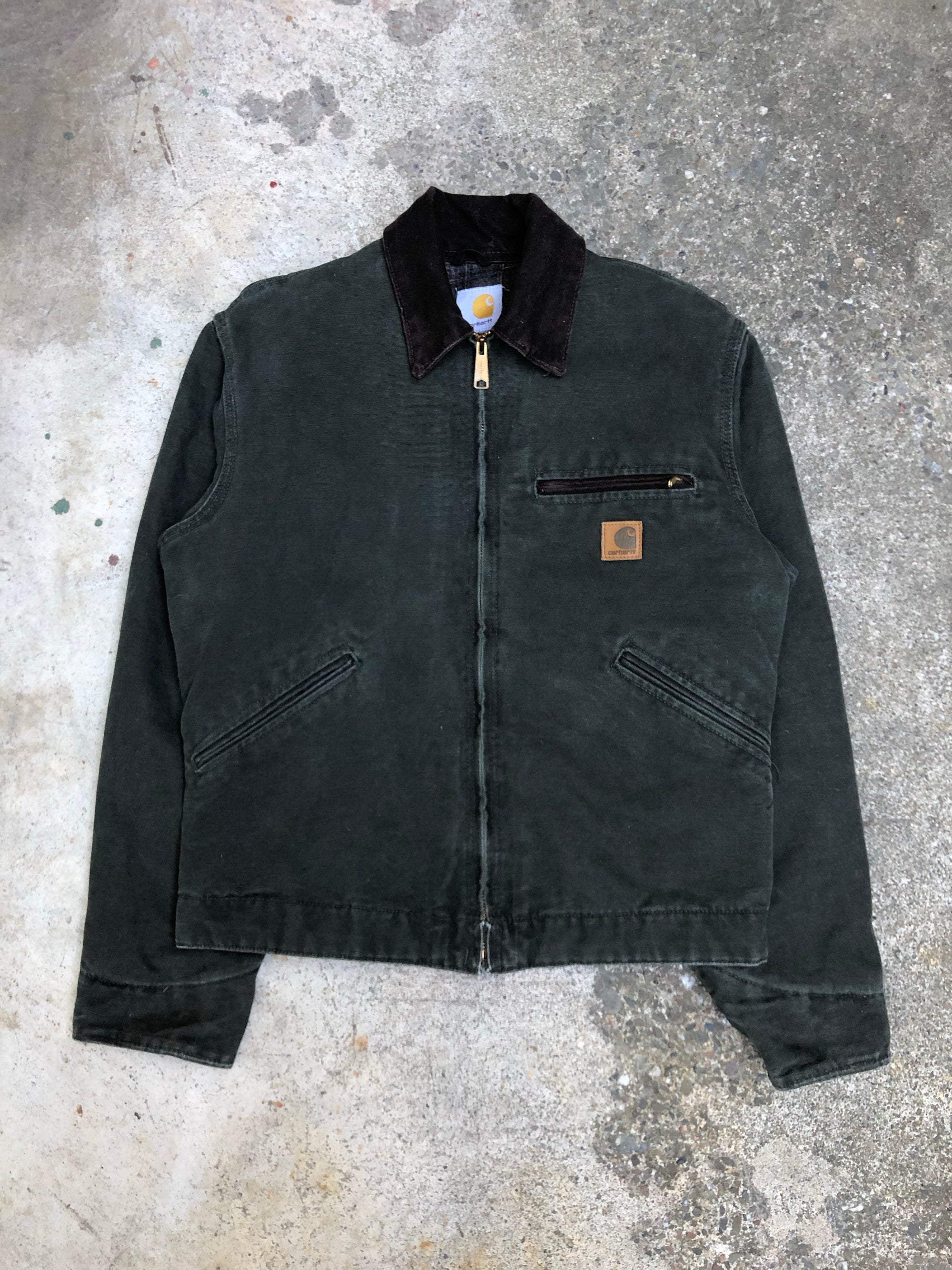 1990s Carhartt Moss Green Lined Work Jacket