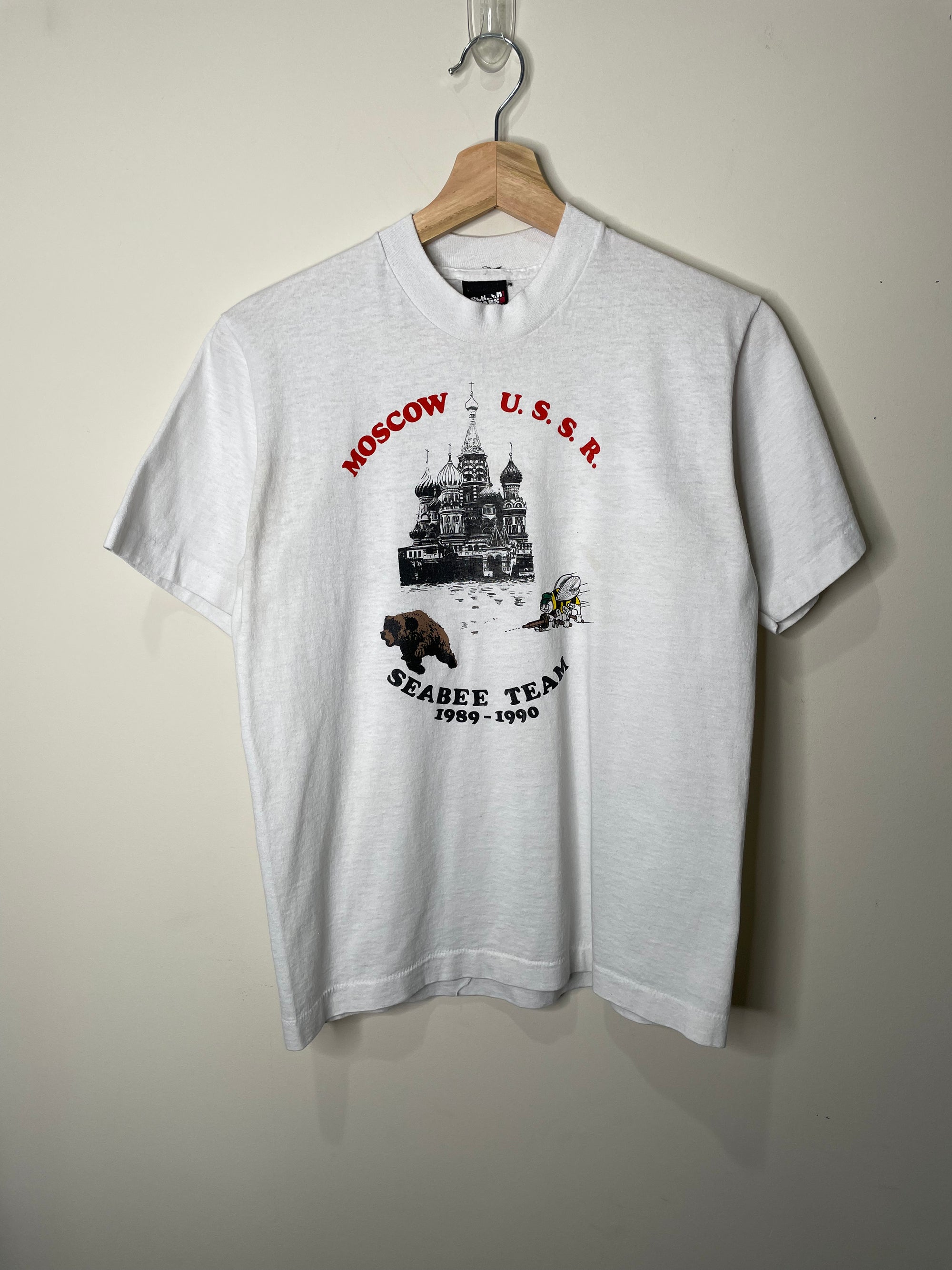 1990s “Moscow Seabee Team” Tee (S/M)