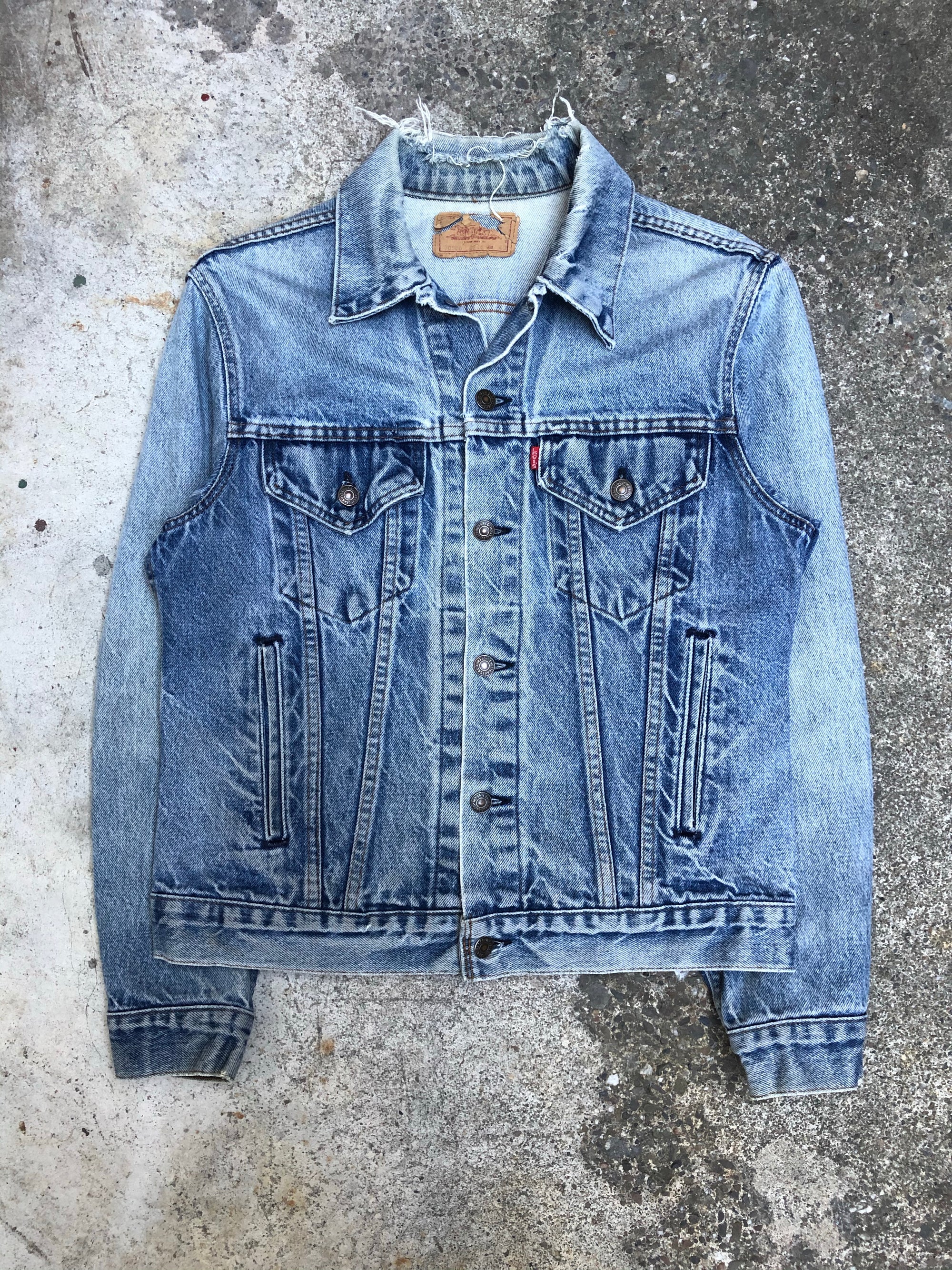 1980s Levis Worn In Blue Denim Jacket