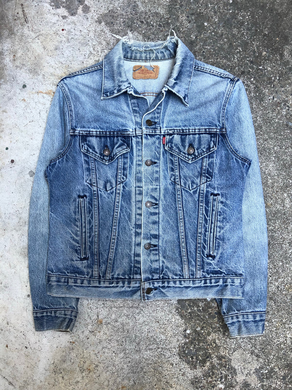 1980s Levis Worn In Blue Denim Jacket