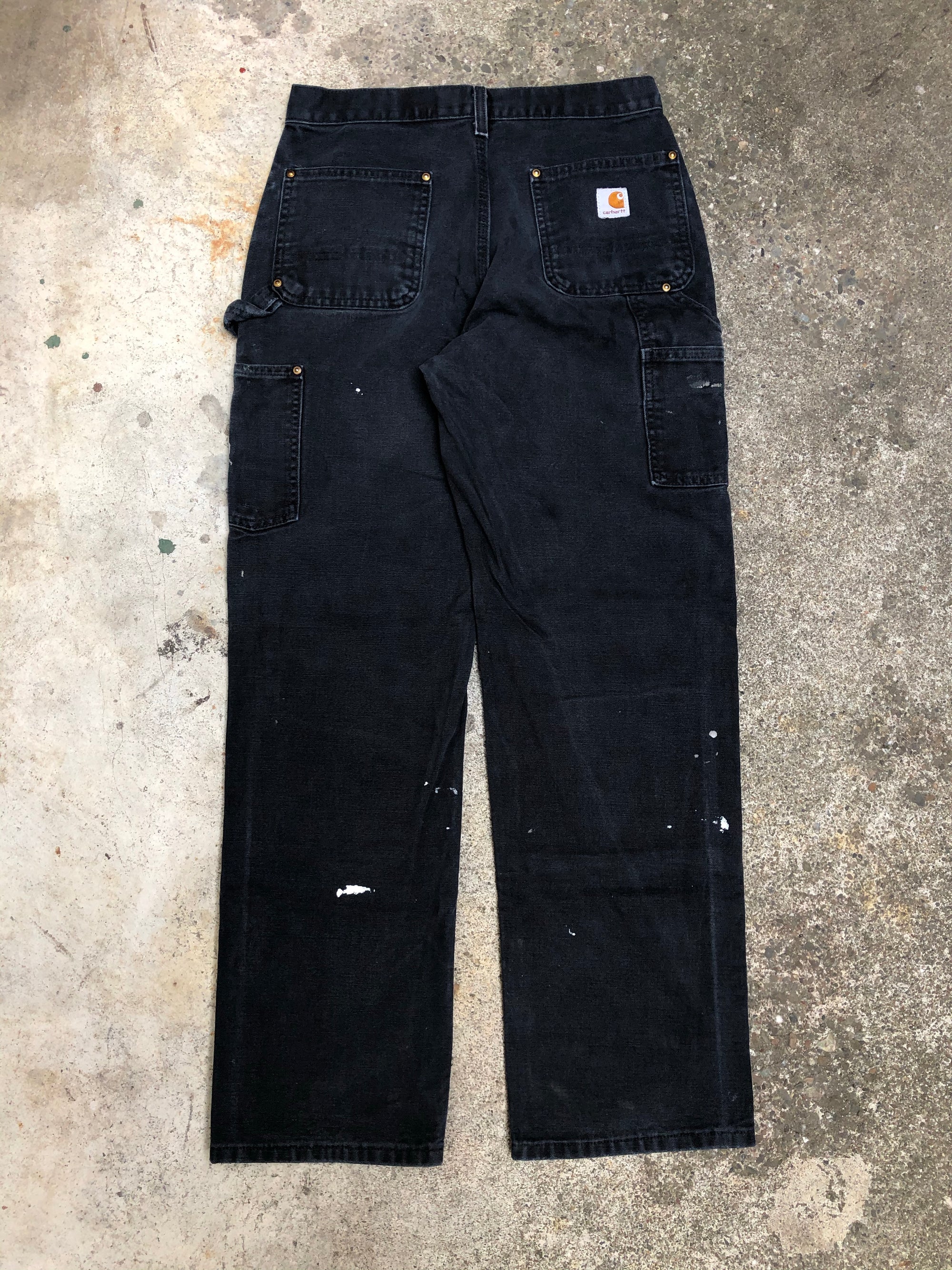 Carhartt B01 Black Double Front Knee Work Pants (29X30)