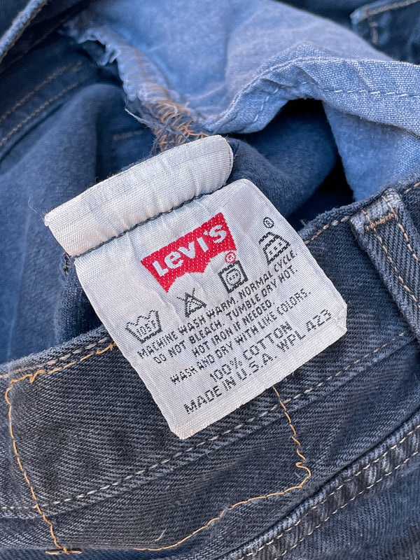 1990s Levi’s Faded Blue 501 Released Hem (26X32)