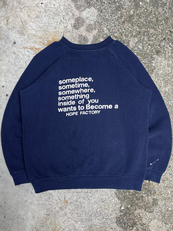 1970s “Hope Factory” Raglan Sweatshirt