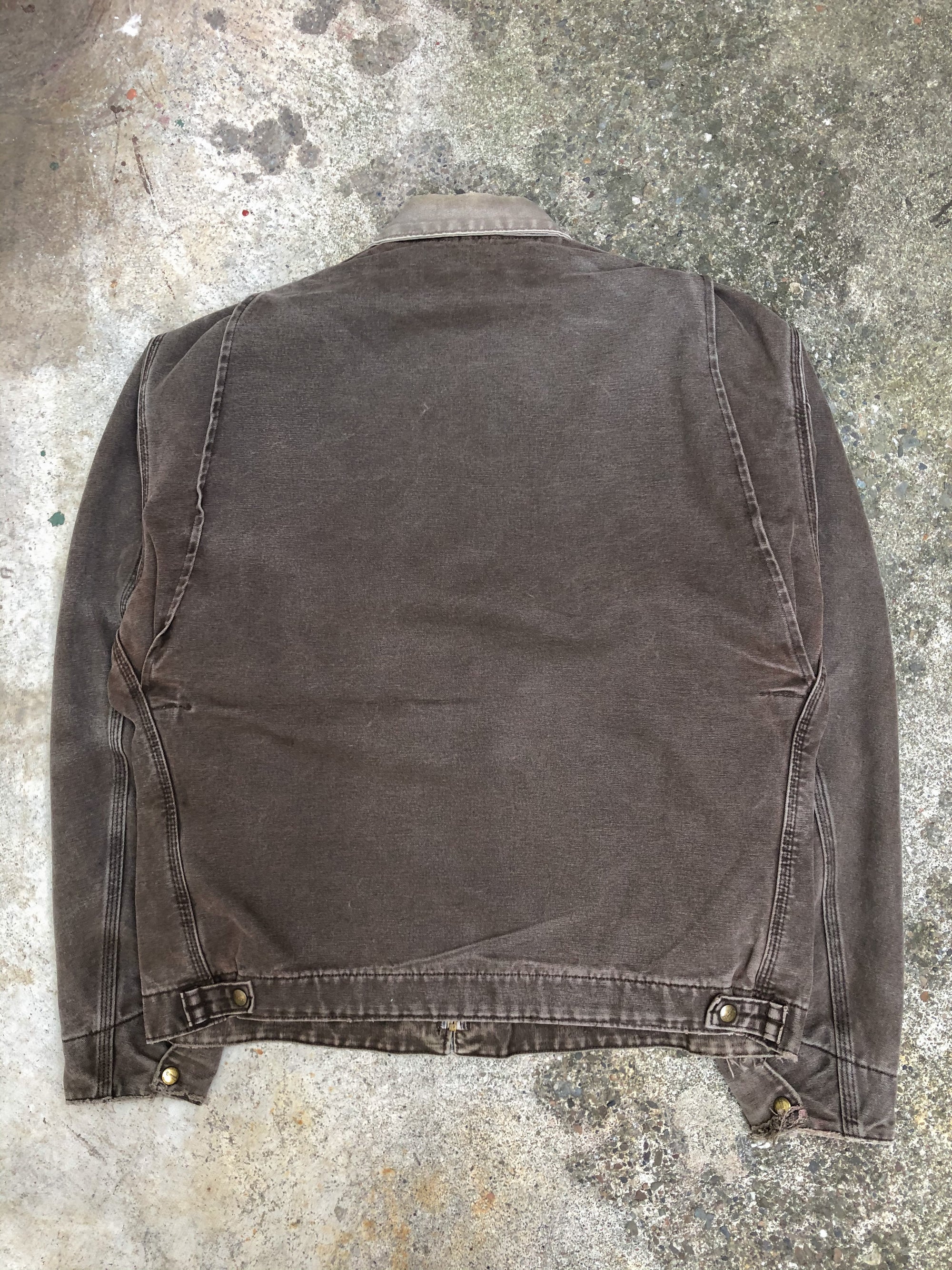 1990s Carhartt Faded Chocolate Lined Work Jacket (XL)