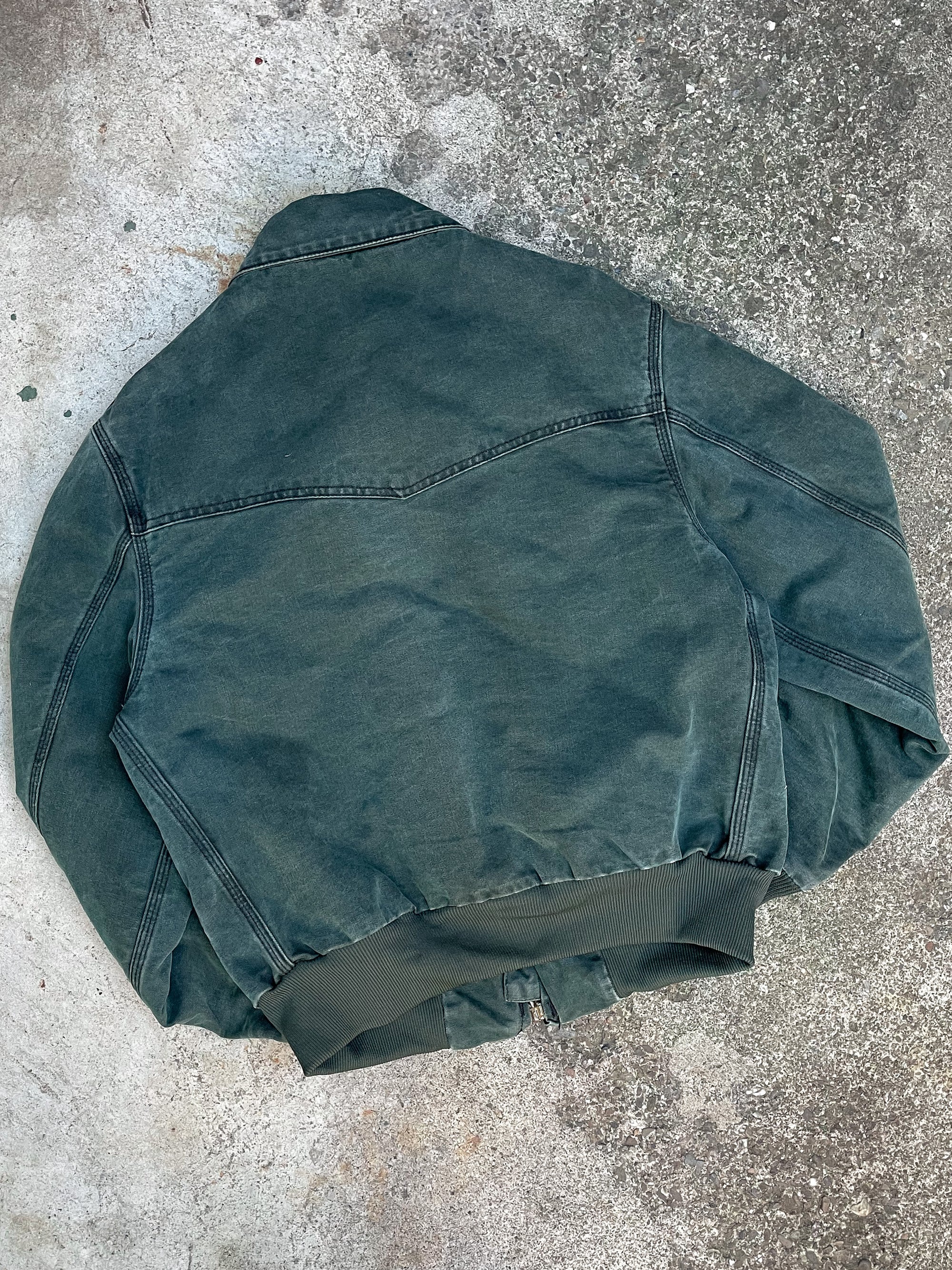 1990s Carhartt Faded Teal Santa Fe Work Jacket (M)