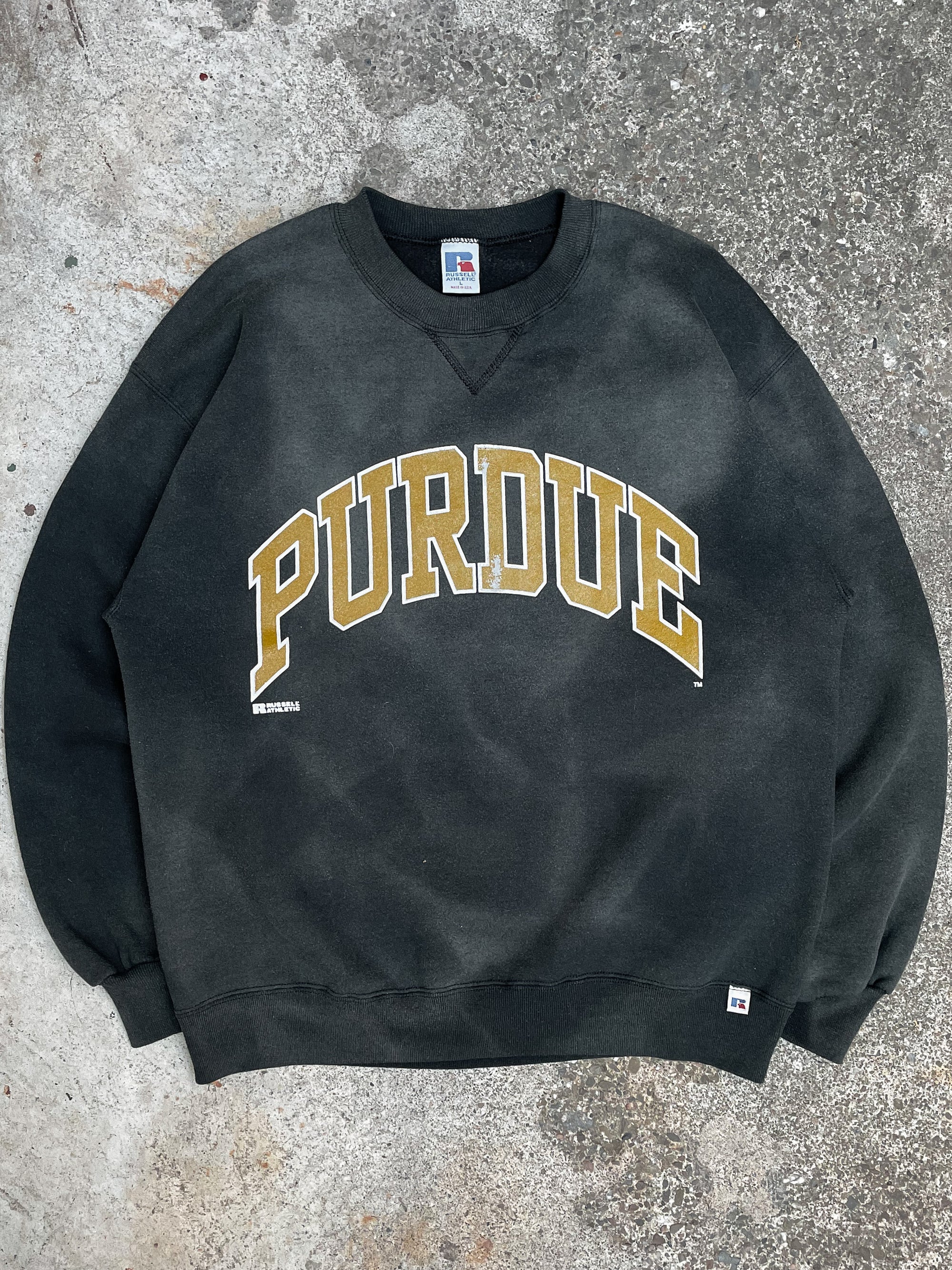 1990s Russell “Purdue” Sun Faded Sweatshirt