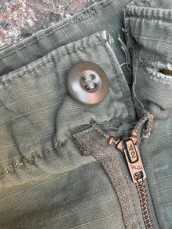 1960s OG-107 Ripstop Cargo Military Pants Talon Zip (31X29)