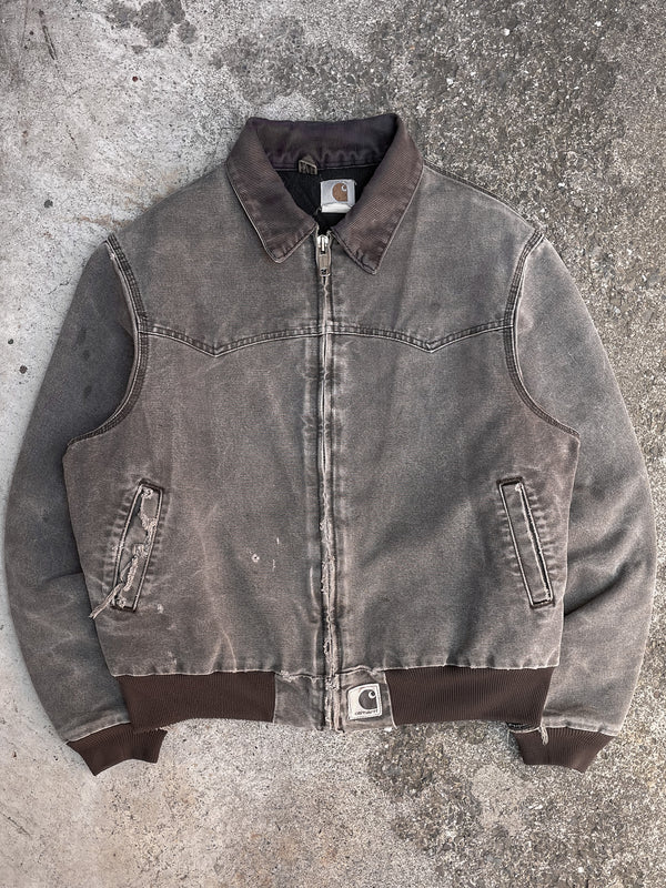 Carhartt Faded Chocolate Santa Fe Work Jacket (L)