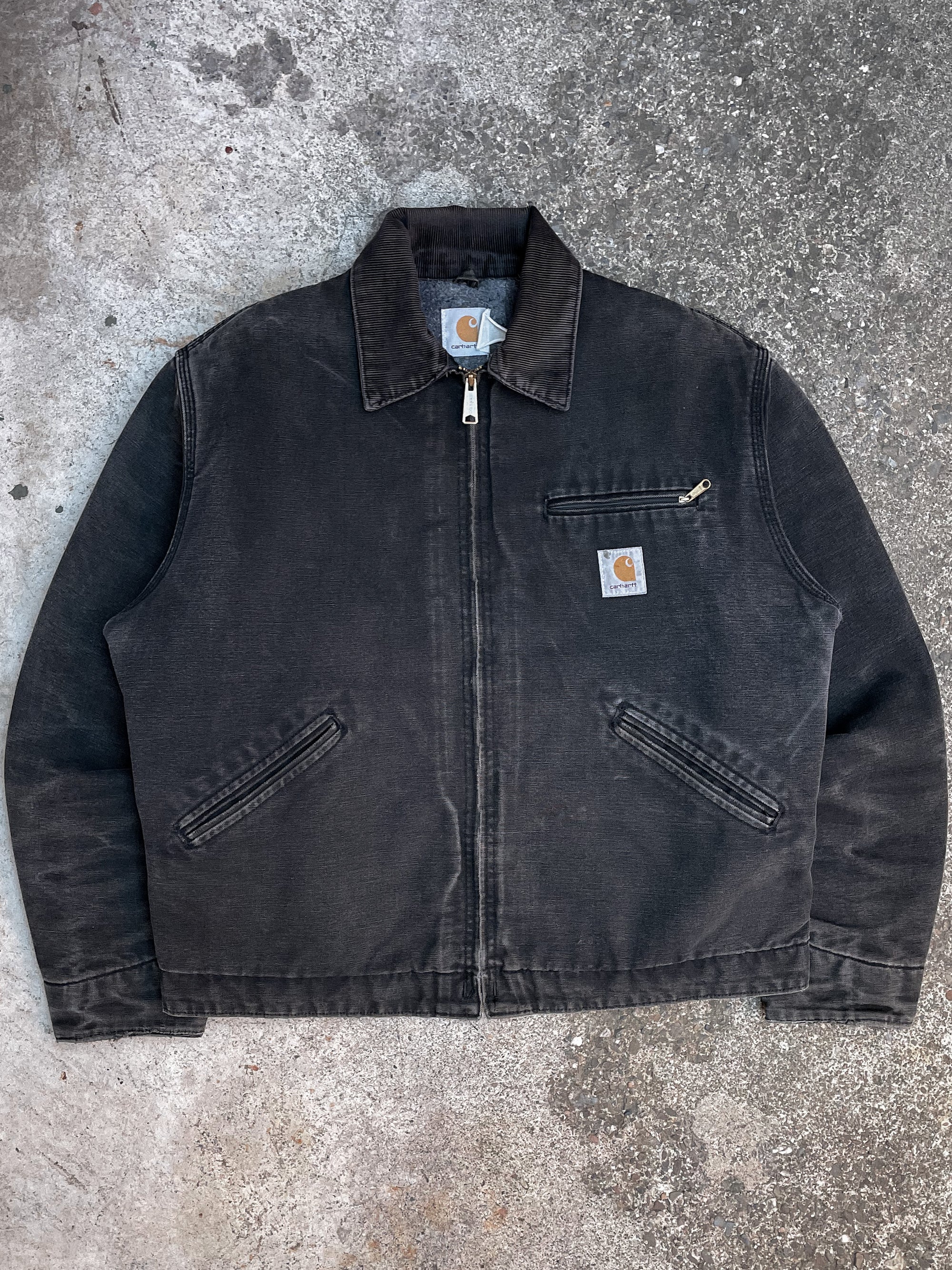 Carhartt Faded Black Lined Work Jacket (M)