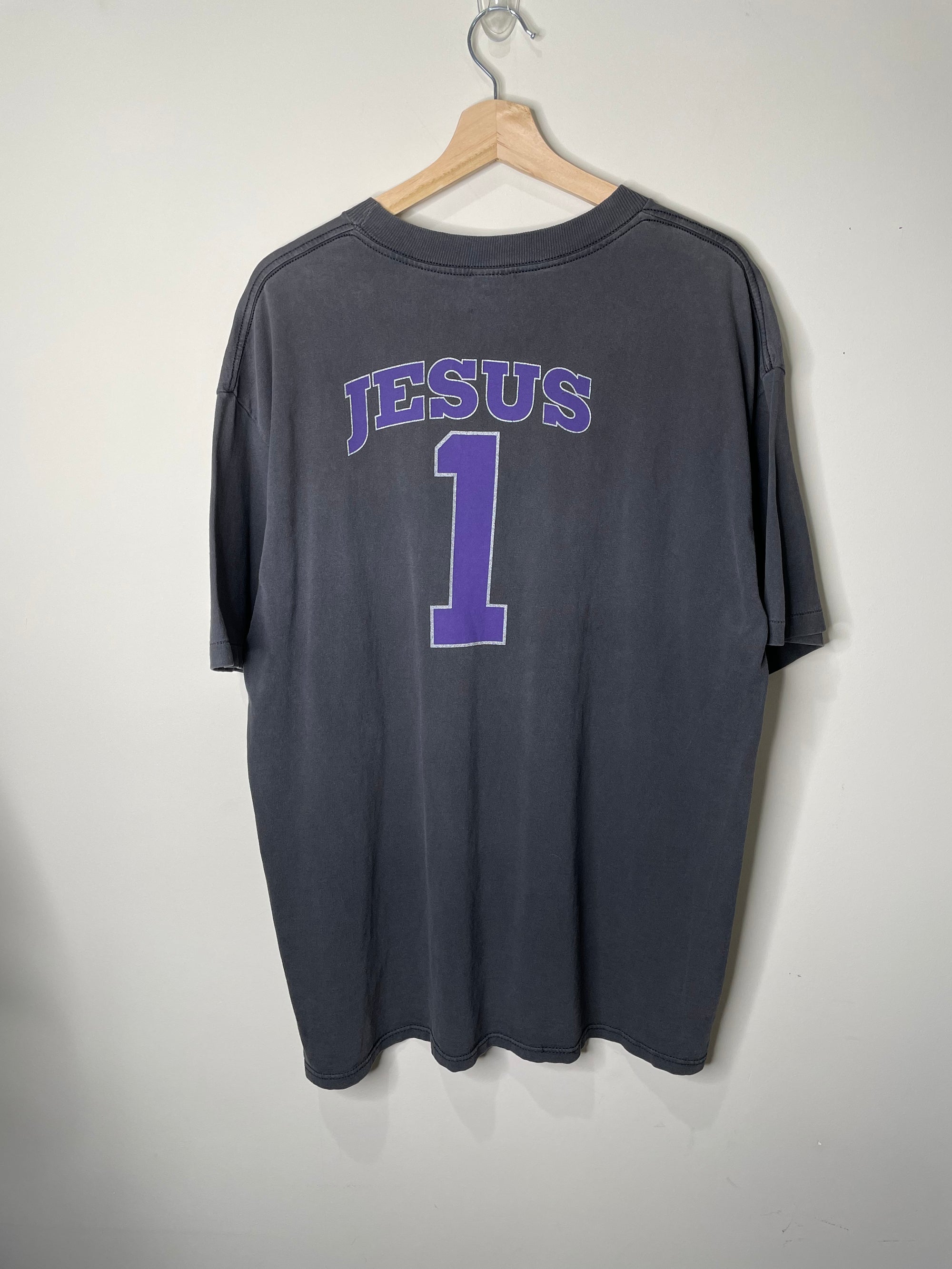 1990s “Jesus” Faded Single Stitched Tee (XL)