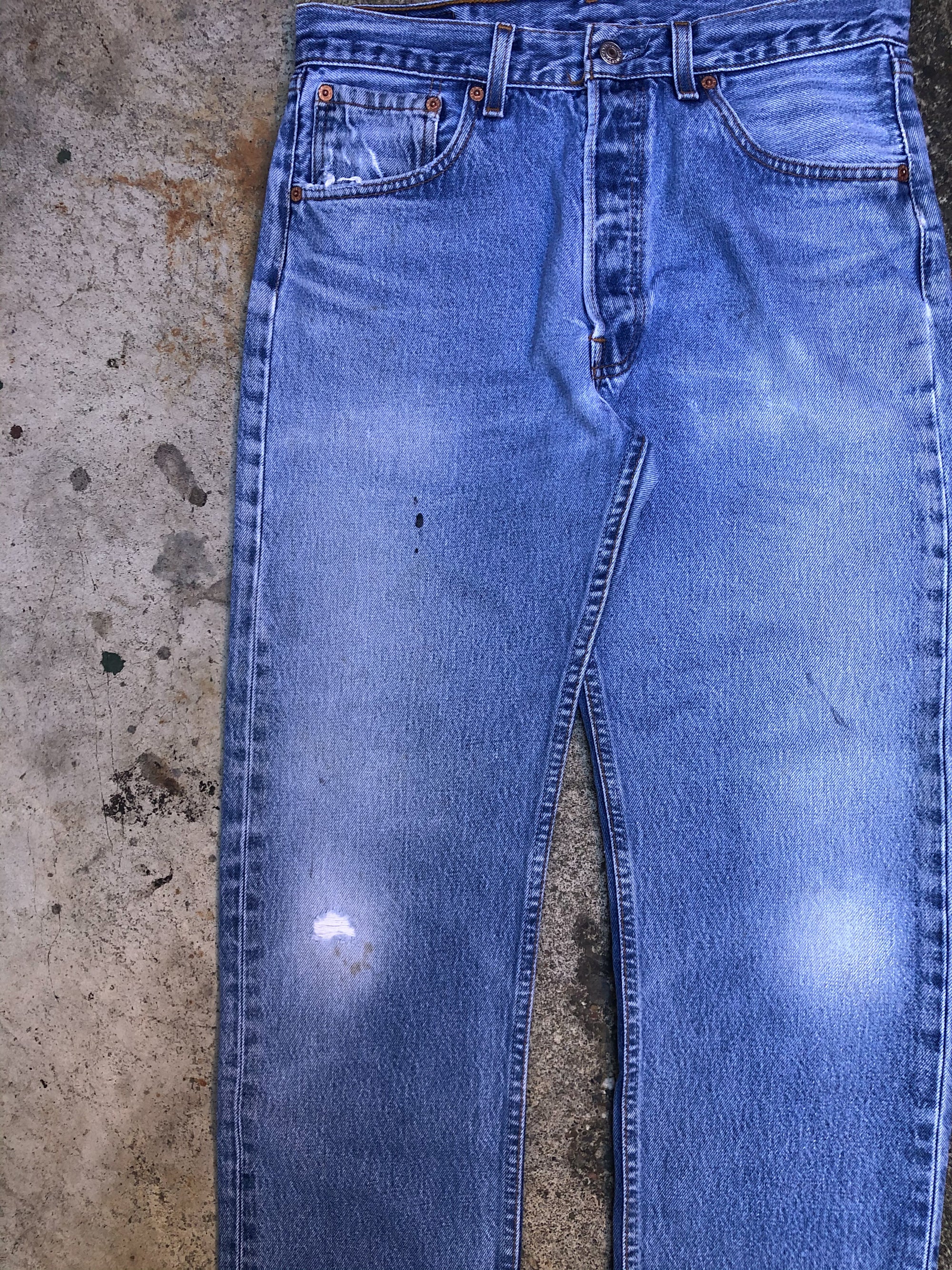 1990s Levis Faded Blue 501XX (31X27)