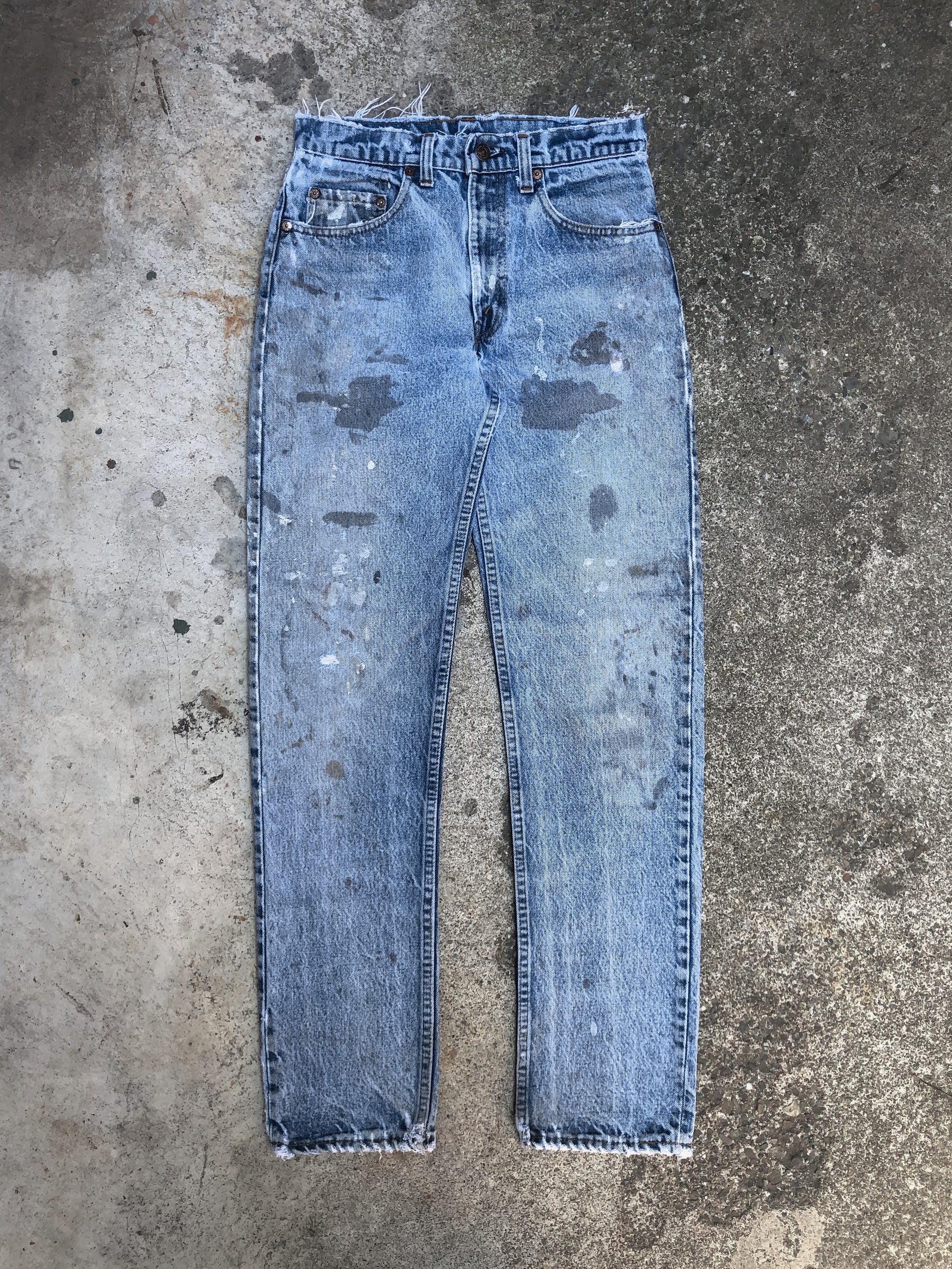 1970s Levis Faded Worn In Blue 505 (27X30)